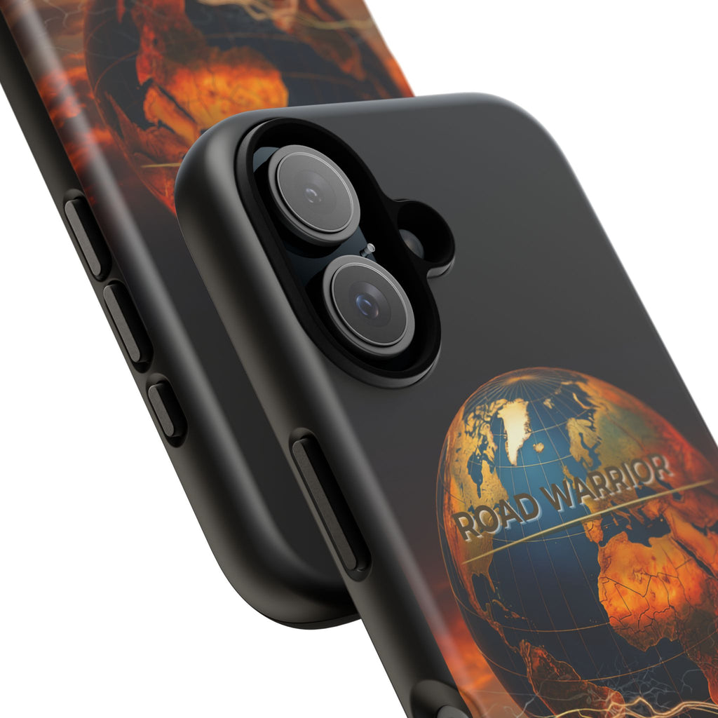 Truck Driver Phone Case — 'Global Road Warrior' Semi Truck Globe Tough Phone Cover