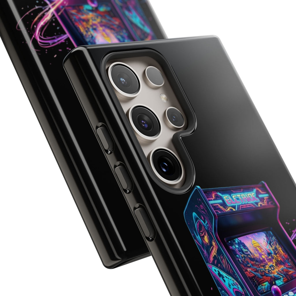 Retro Arcade Phone Case — Neon Gaming Controller Design