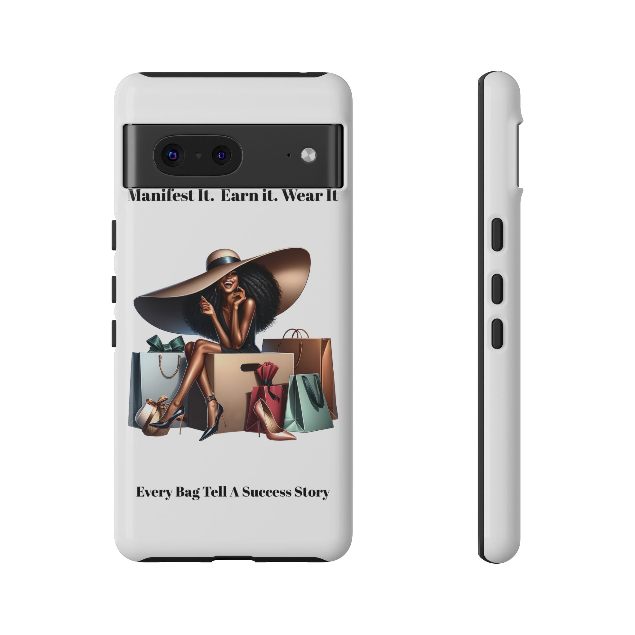 Phone Case - "Manifest It. Earn It. Wear It." Chic Shopper Design