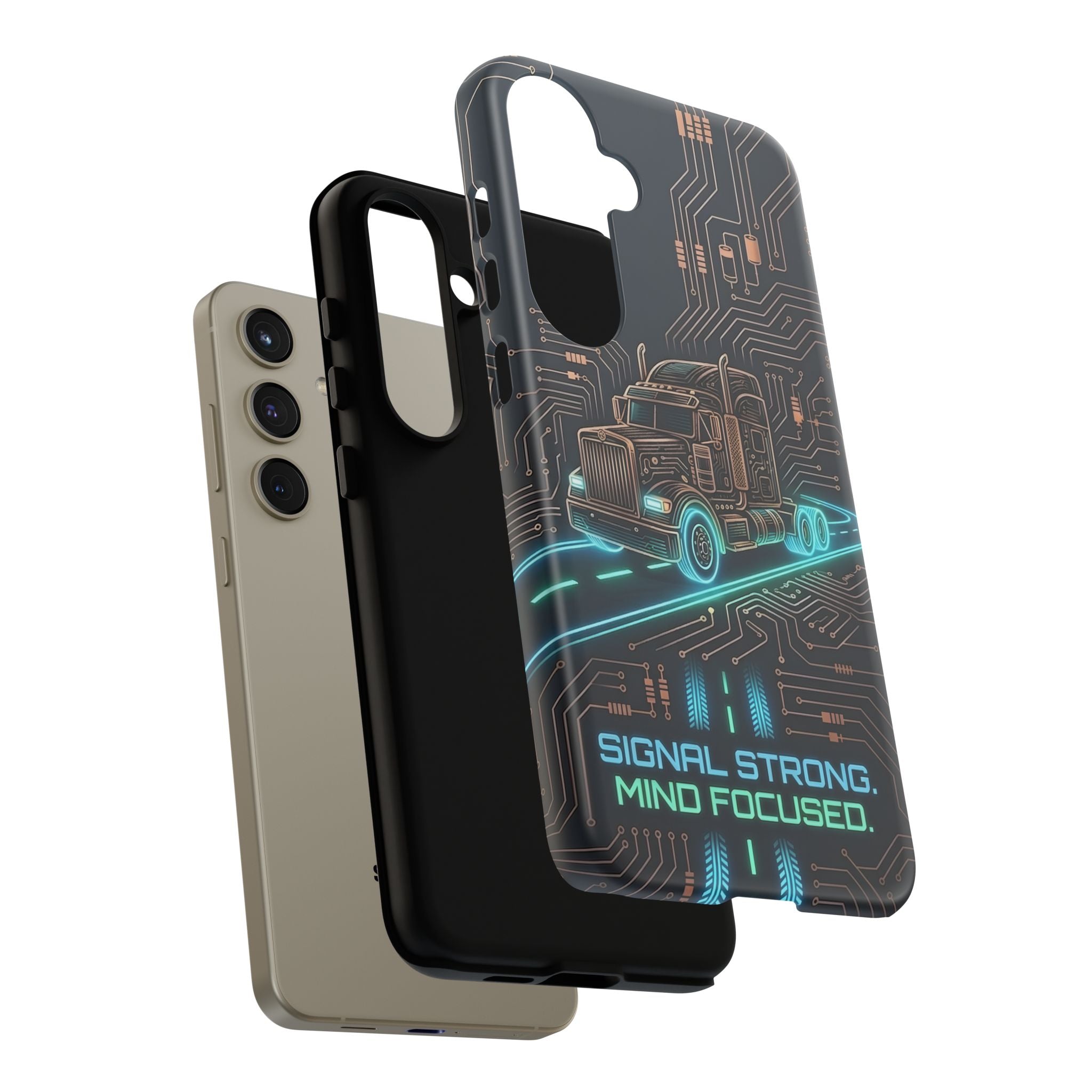 Truck Driver Gamer Phone Case — “Real Life. No Pause Button.”