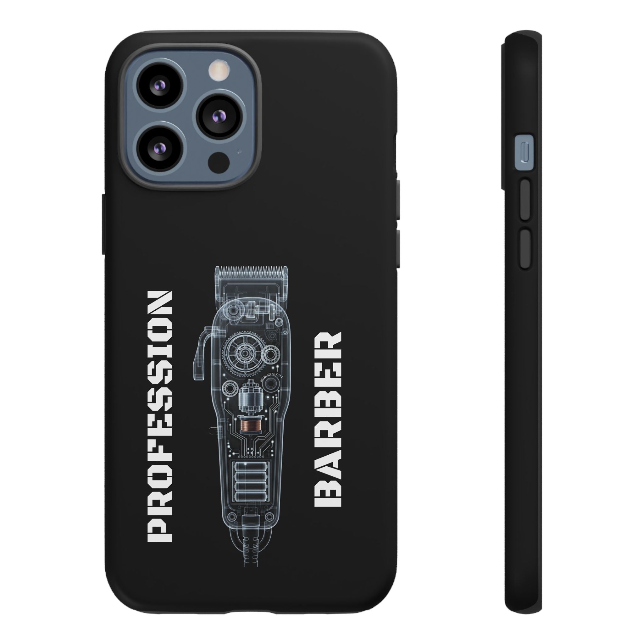 Barber Clip Cord X‑Ray Tough Phone Case – Professional Barber Gift