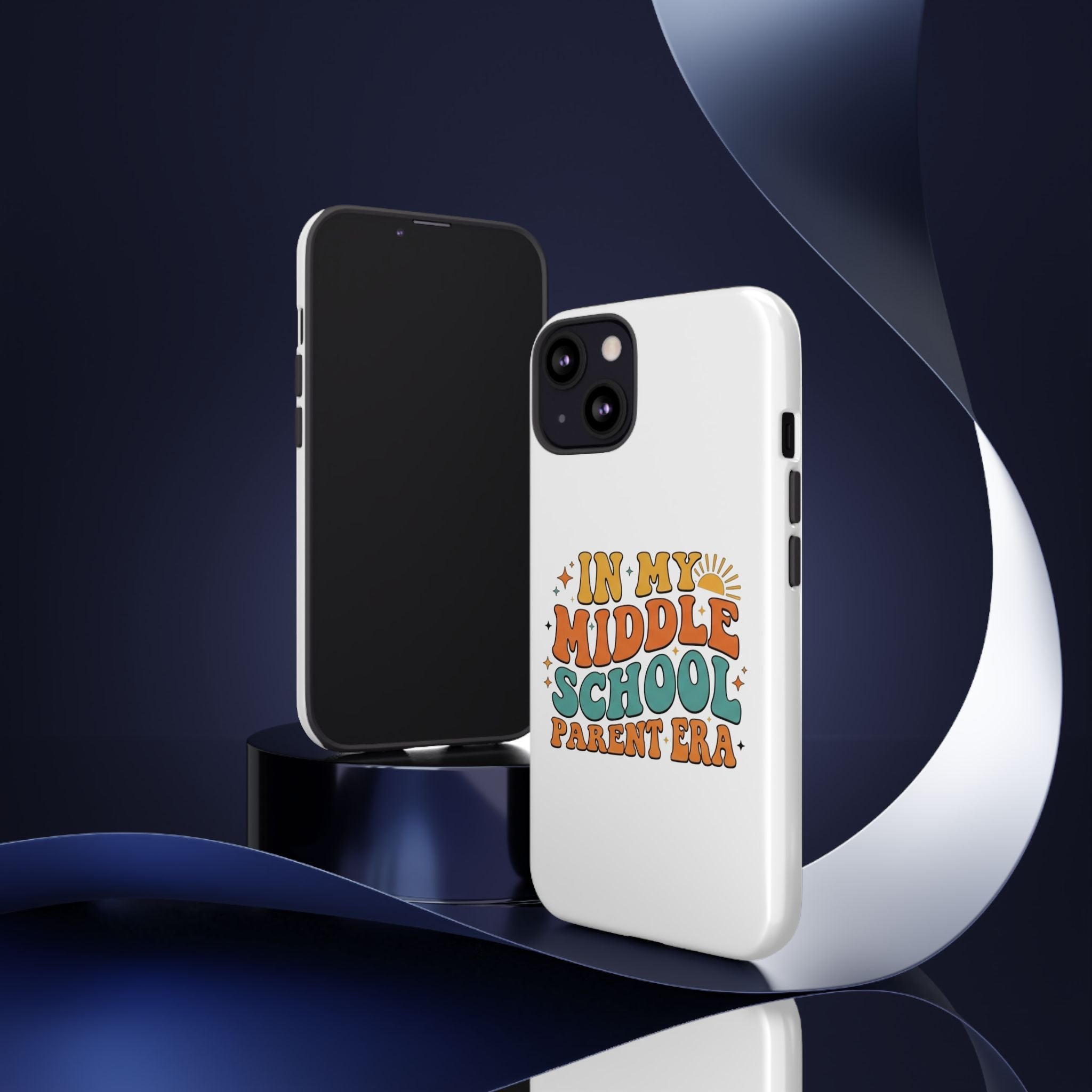 Middle School Parent Phone Case — "In My Middle School Parent Era" Retro Design