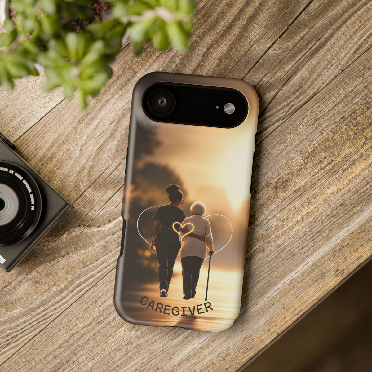 Caregiver Phone Case — Impact-Resistant Protective Case with Heart Design