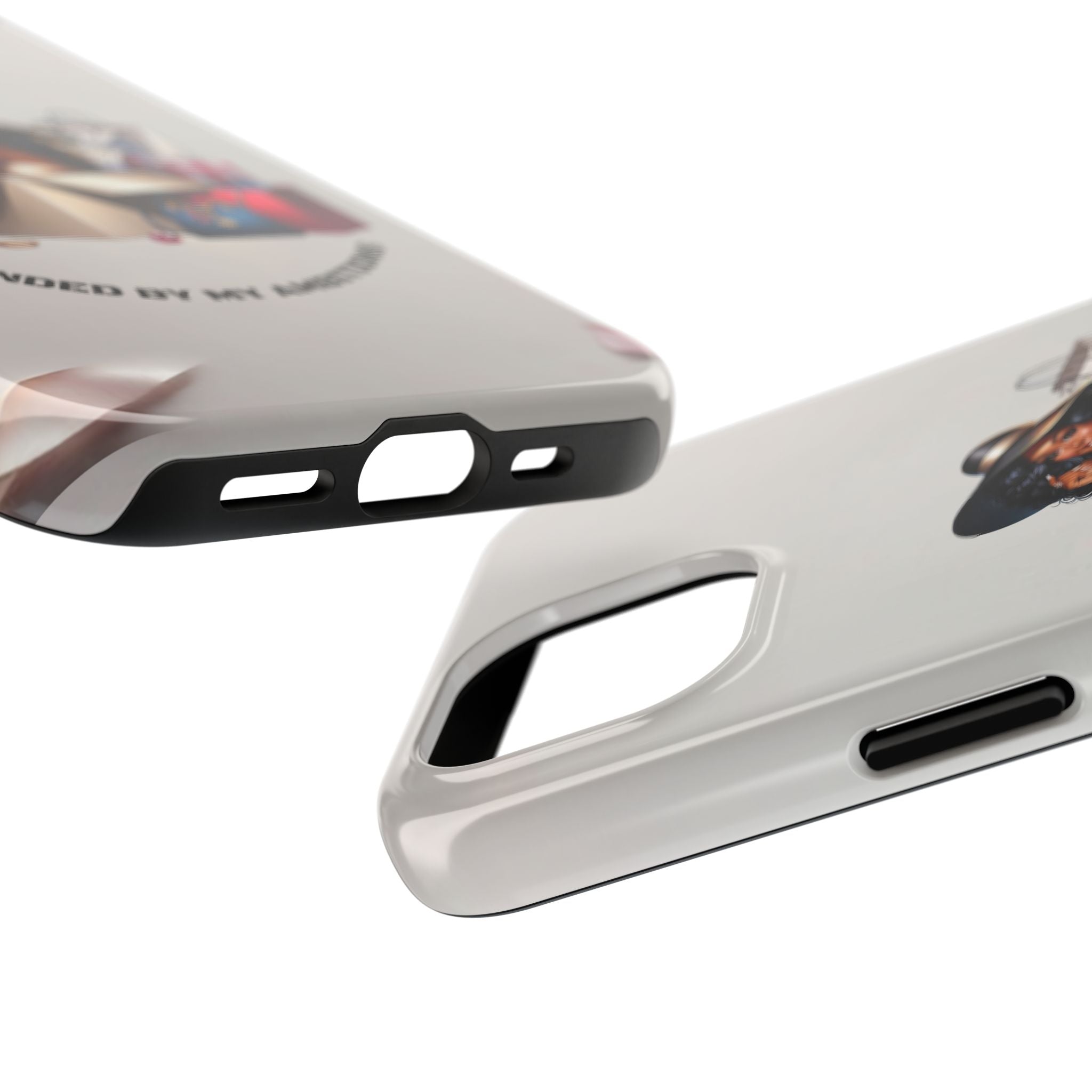 Chic Shopper Tough Phone Case — Stylish Black Woman with Shopping Bags