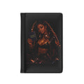 Passport Cover — Stylish Black Woman DJ Design (Holds Passport & Cards)