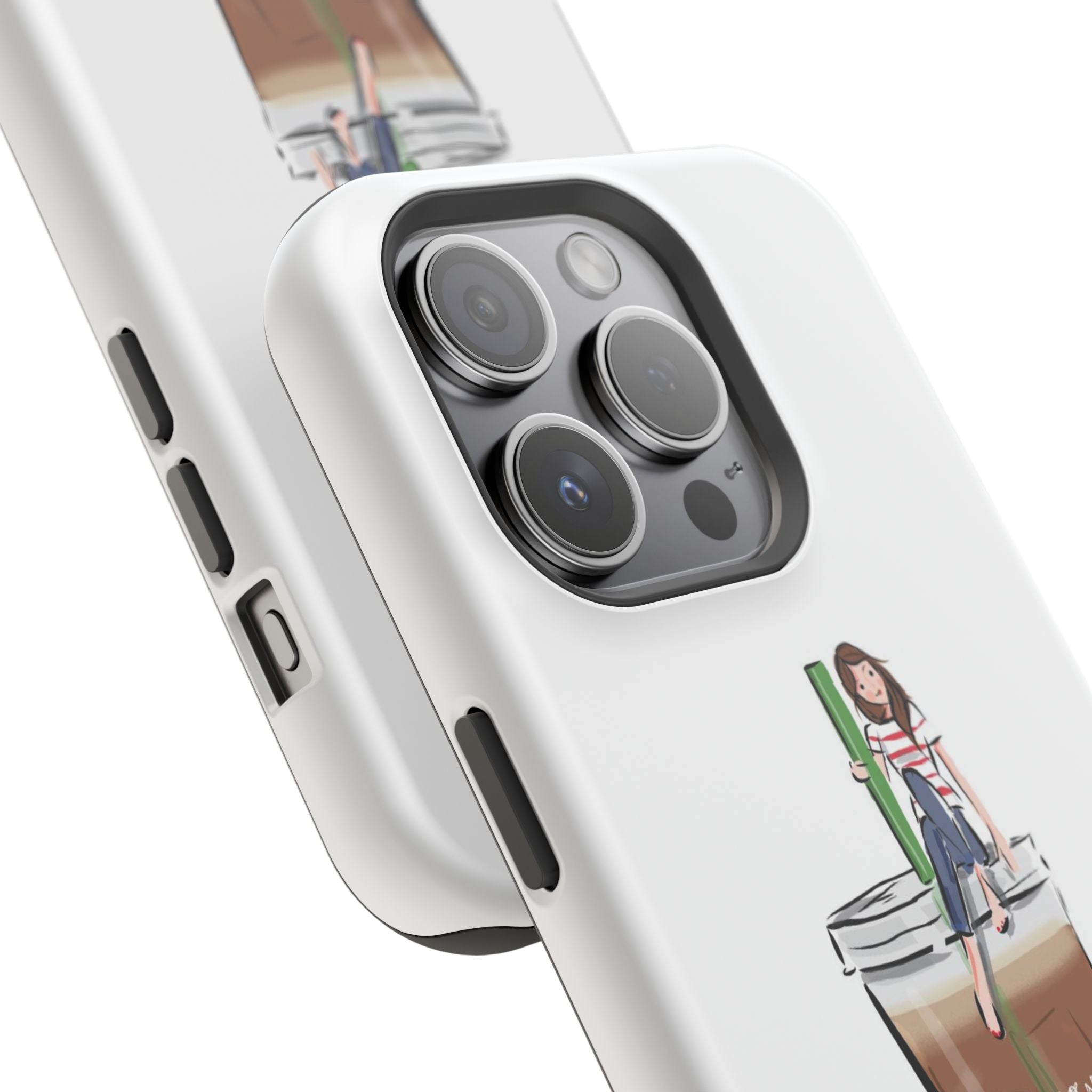 Iced Coffee & Me Phone Case — Cute Illustration 'Emotional Support Iced Coffee' Impact-Resistant Case