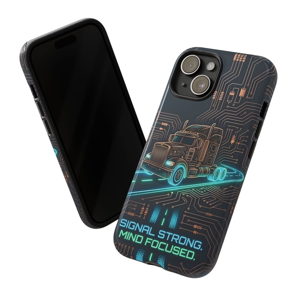 Truck Driver Gamer Phone Case — “Real Life. No Pause Button.”