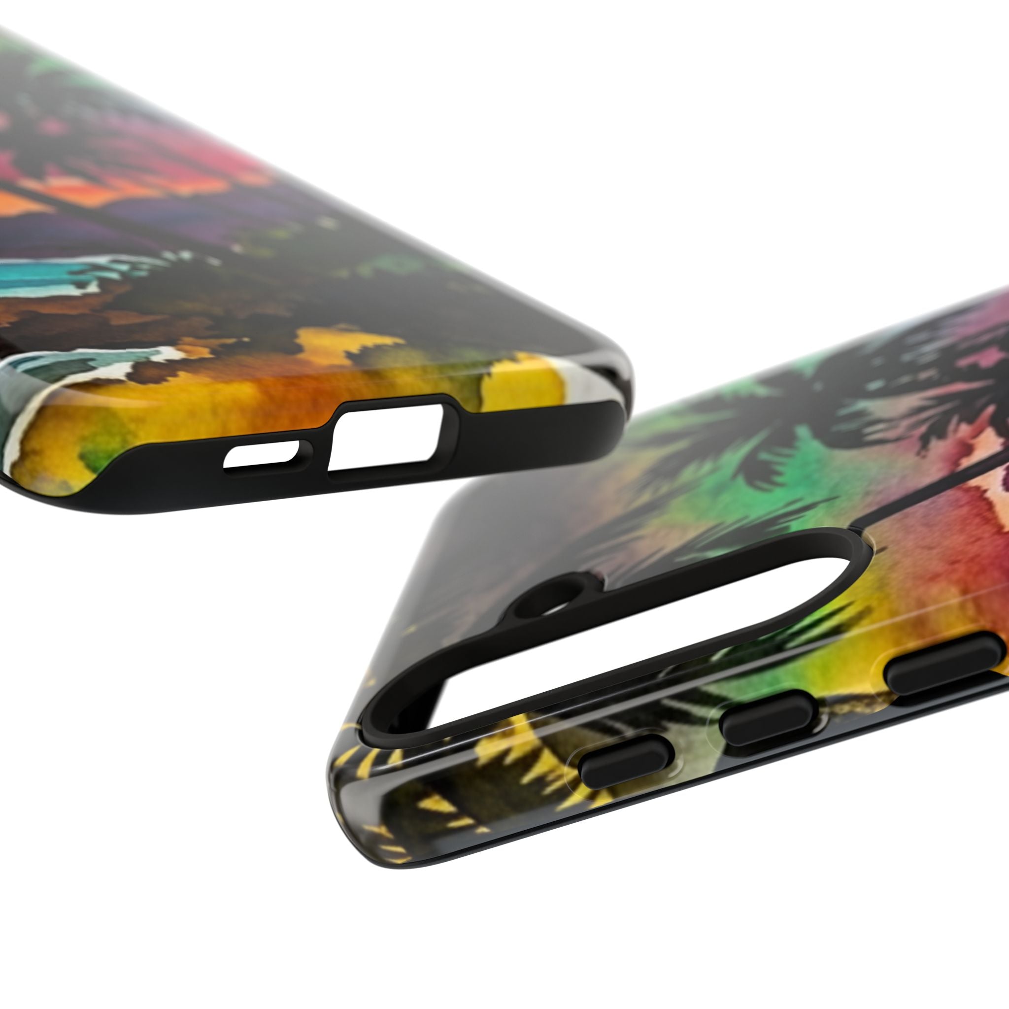 Tropical Sunset Phone Case – Palm Tree Beach Protective Cover