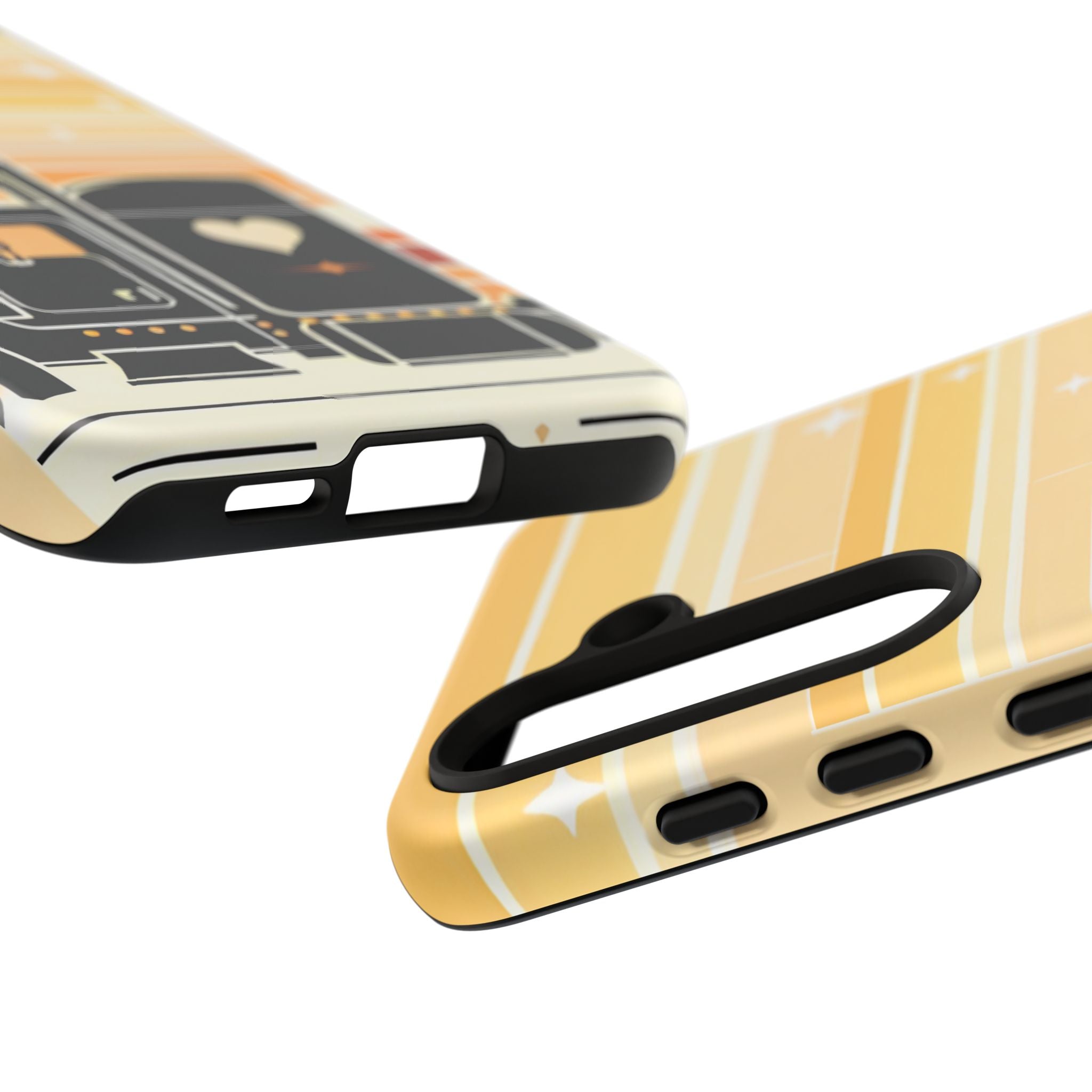 Trucker Heart Phone Case — Retro Semi Truck Protective Phone Cover