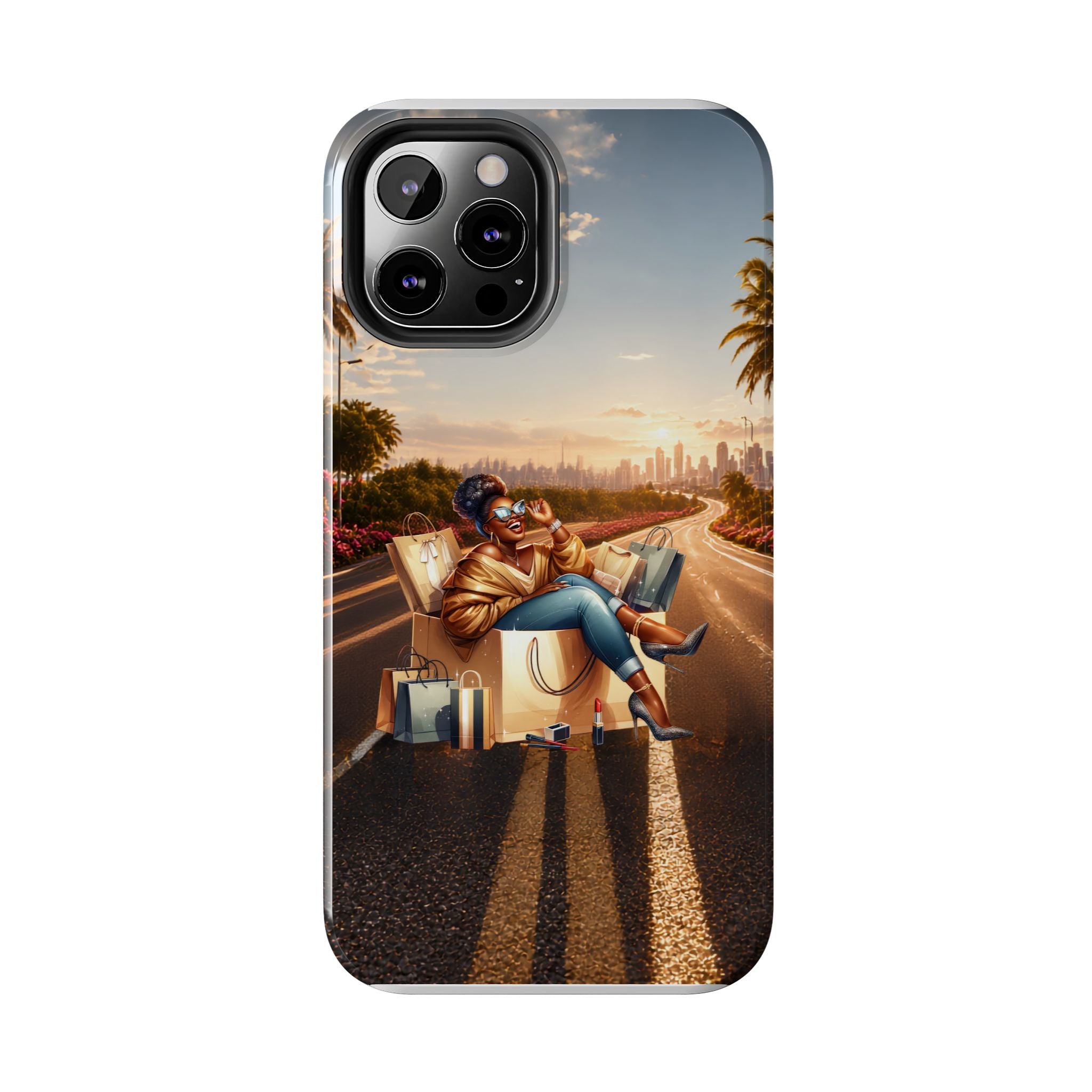 Sunset Roadtrip Tough Phone Case — Relaxed Traveler Design