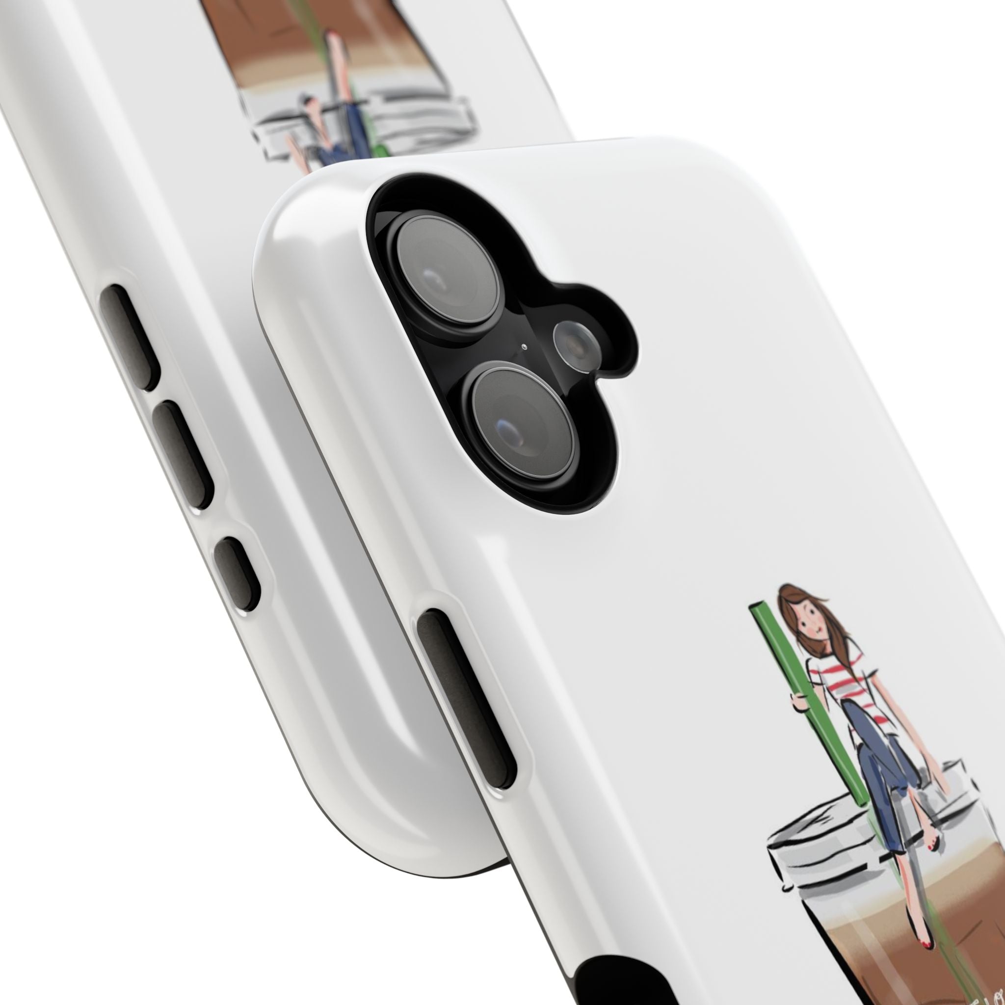 Iced Coffee & Me Phone Case — Cute Illustration 'Emotional Support Iced Coffee' Impact-Resistant Case