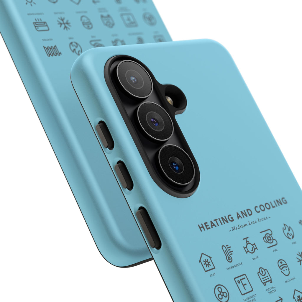 Heating and Cooling Icons Phone Case – HVAC Technician Protective Phone Cover