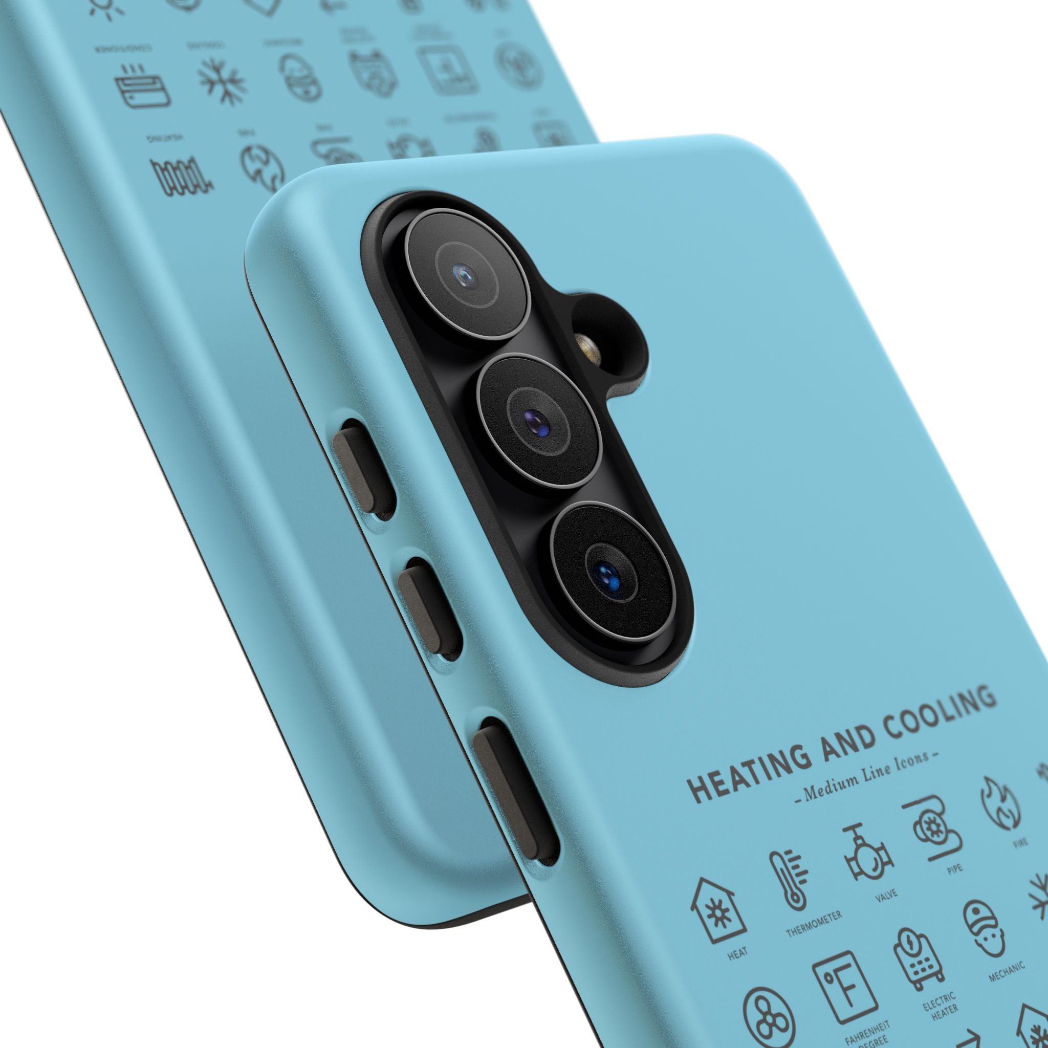 Heating and Cooling Icons Phone Case – HVAC Technician Protective Phone Cover