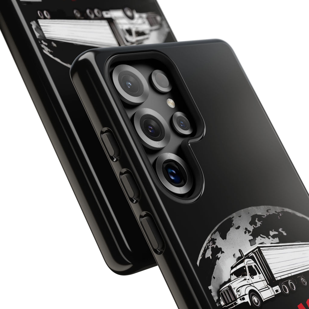 Truck Driver Phone Case - "My Daddy Keeps The World Rolling" Protective Cover