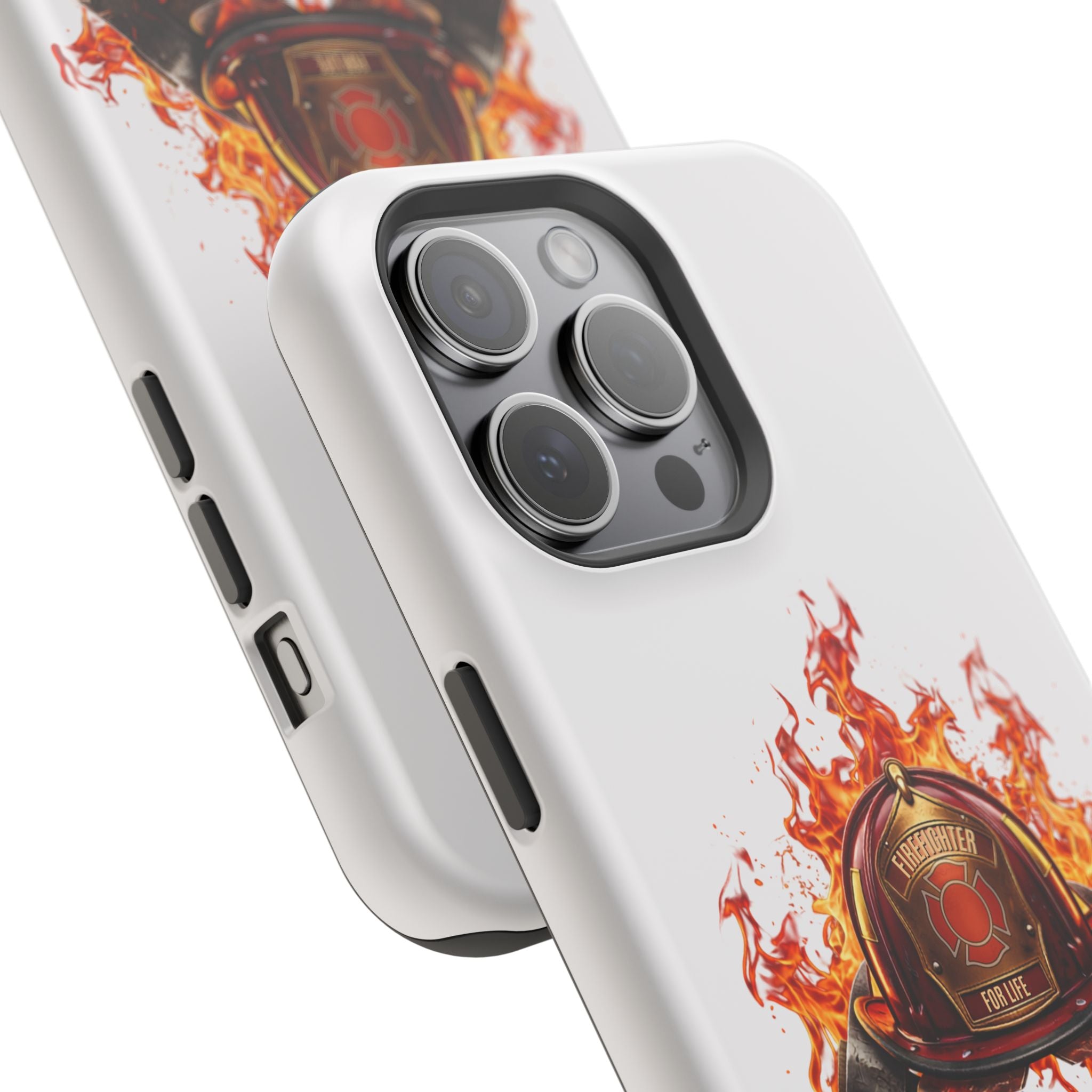 Firefighter Helmet Flames Phone Case — Station 117 Magnetic Impact-Resistant Case
