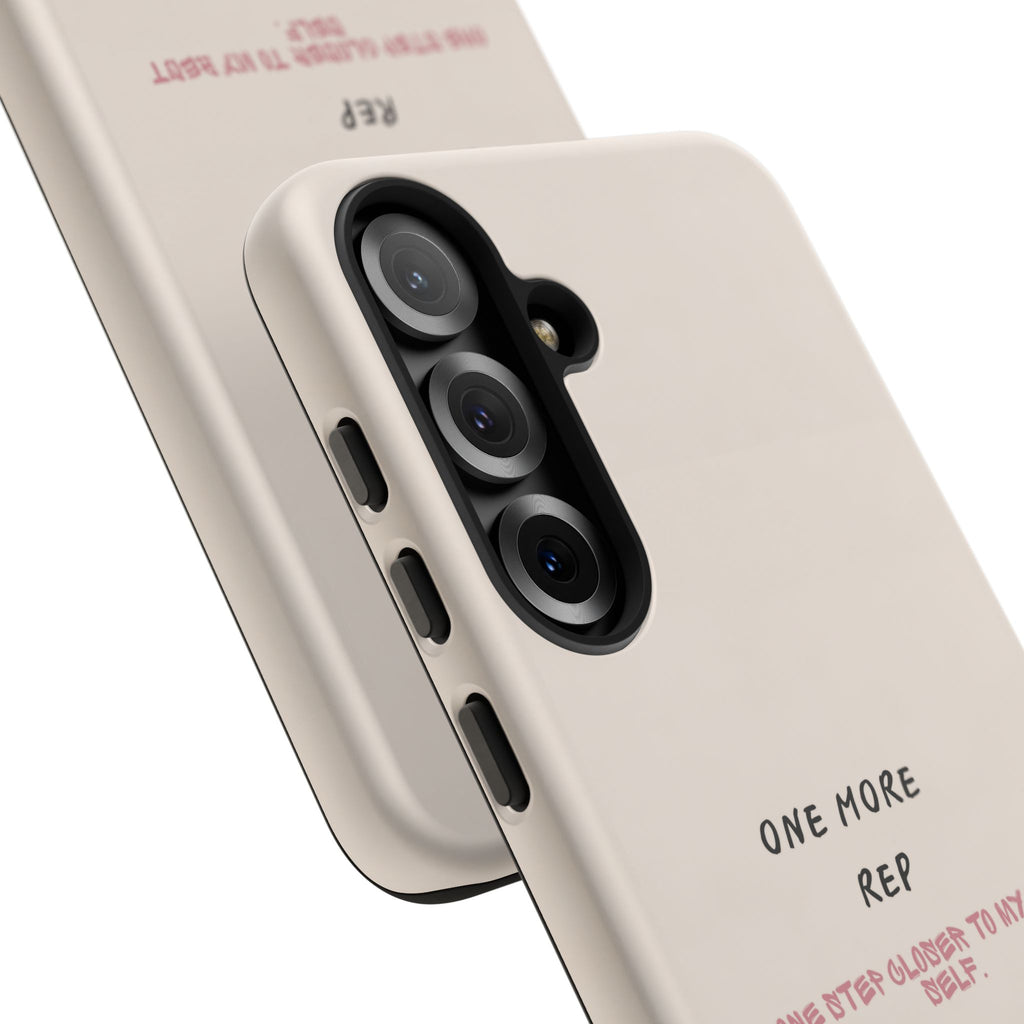 Gym Phone Case — "One More Rep" Workout Duffle & Sneakers Protective Case