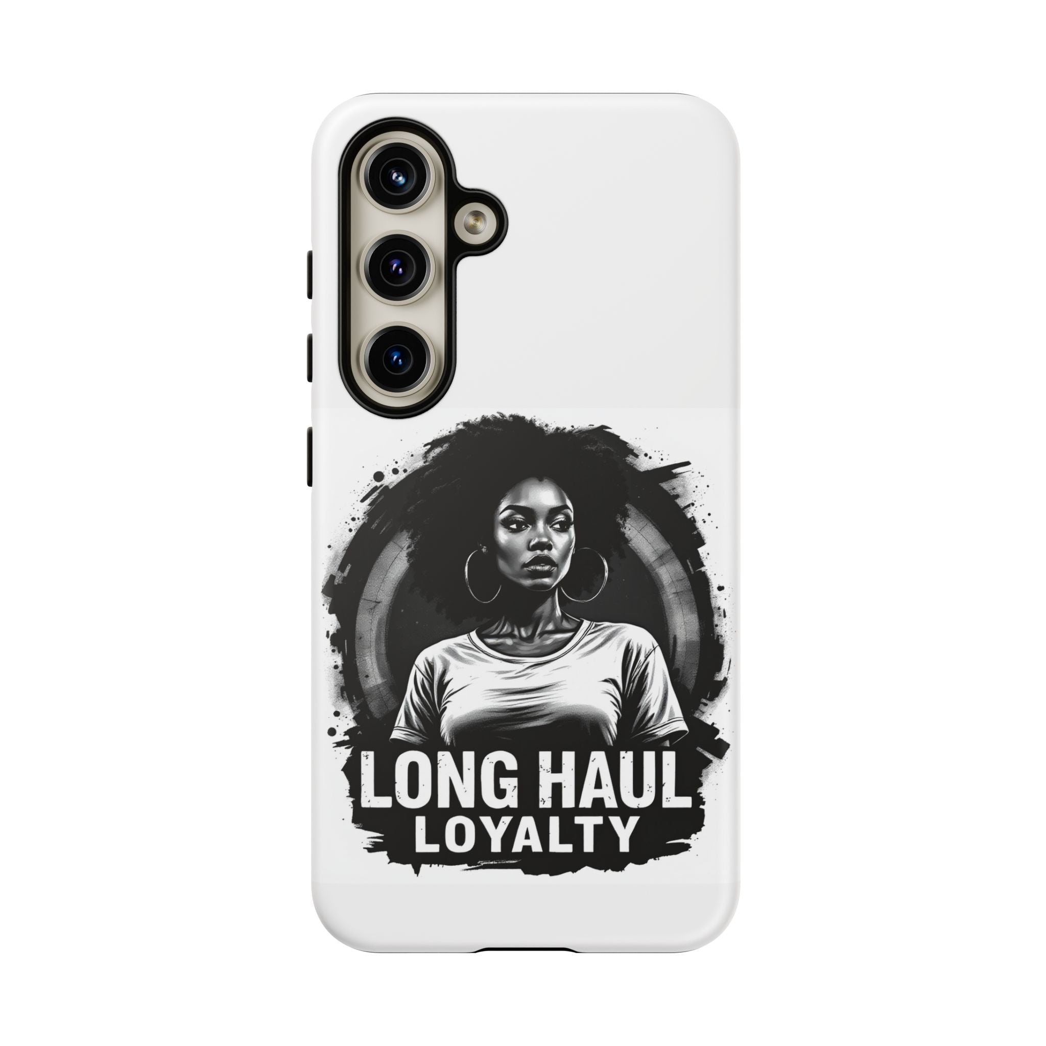 Phone Case — "Long Haul Loyalty" Black & White Portrait Protective Case