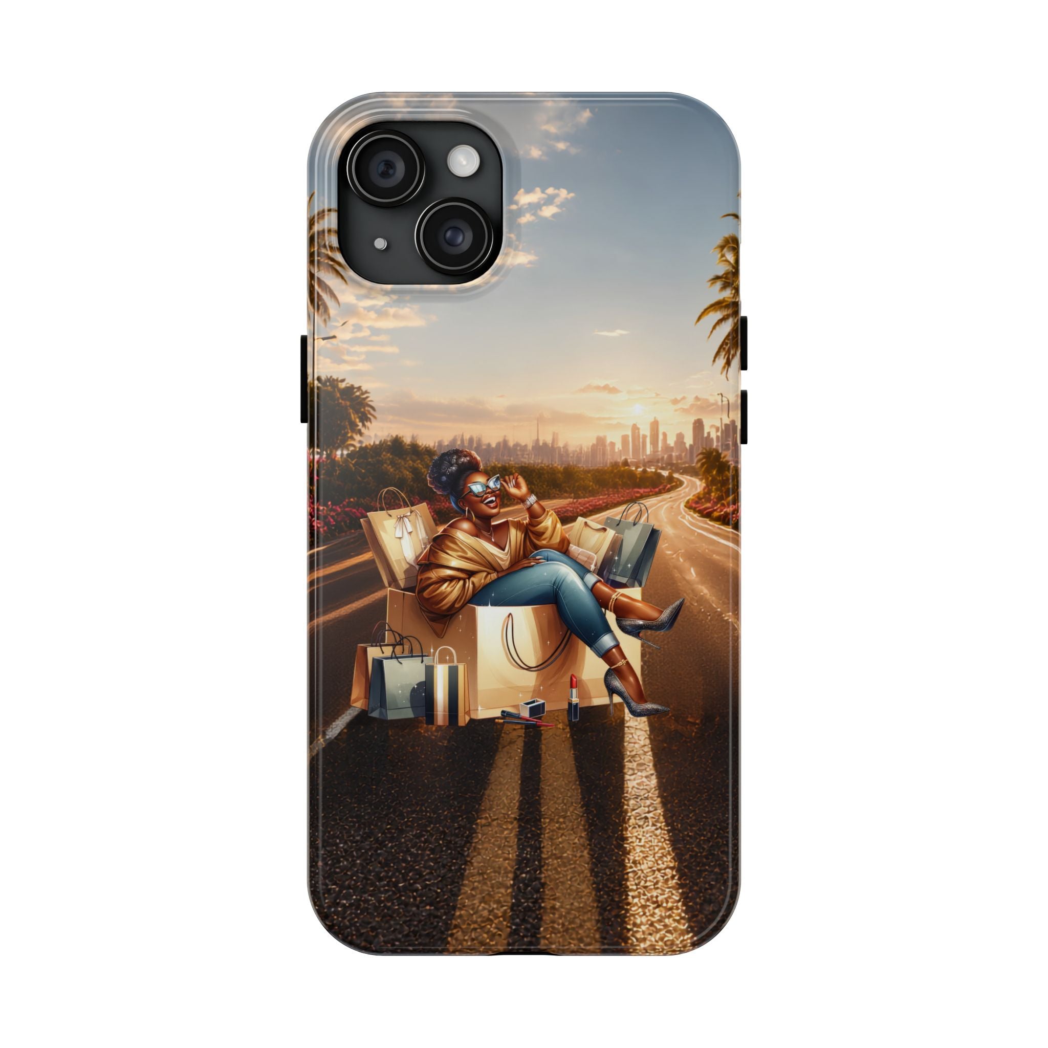 Sunset Roadtrip Tough Phone Case — Relaxed Traveler Design
