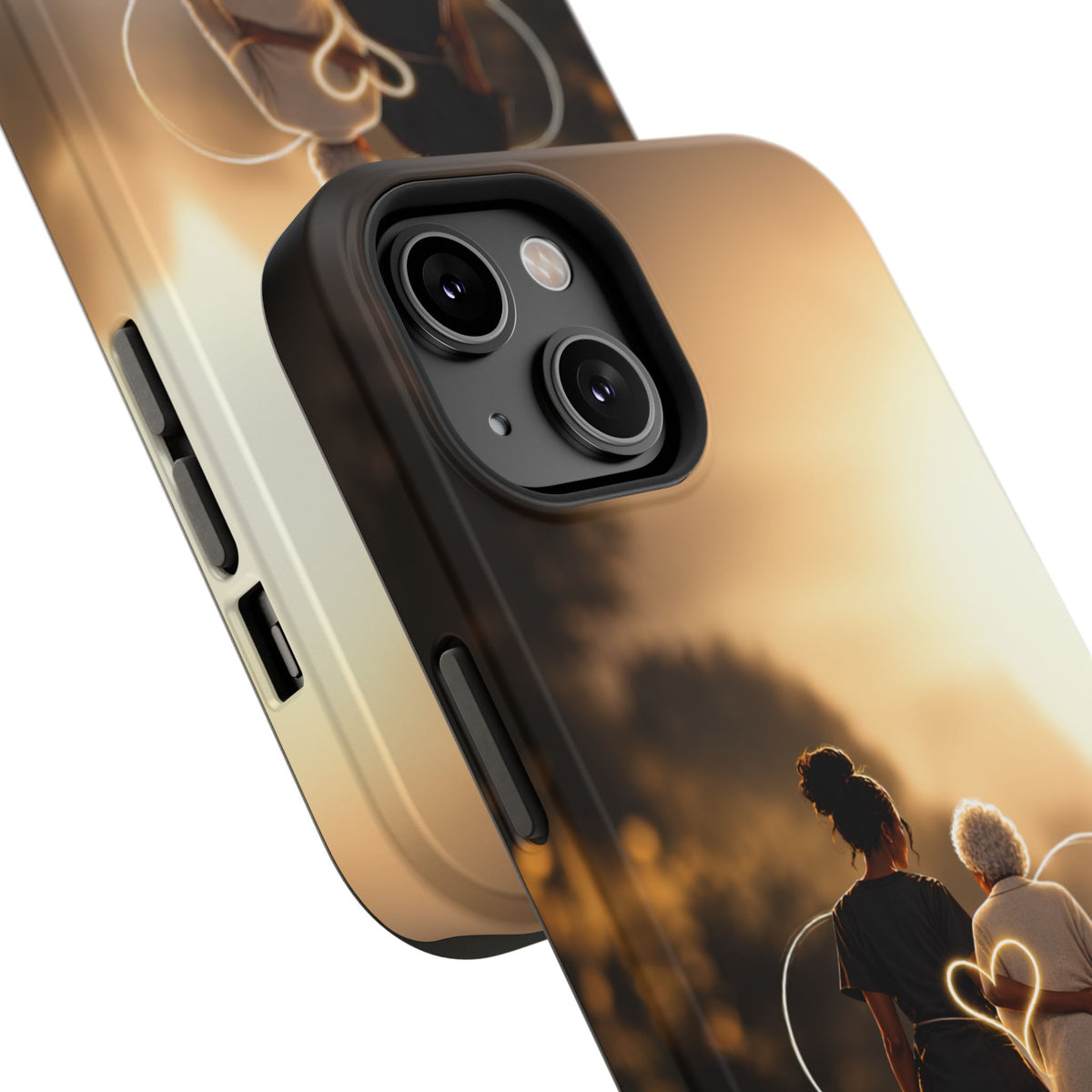 Caregiver Phone Case — Impact-Resistant Protective Case with Heart Design