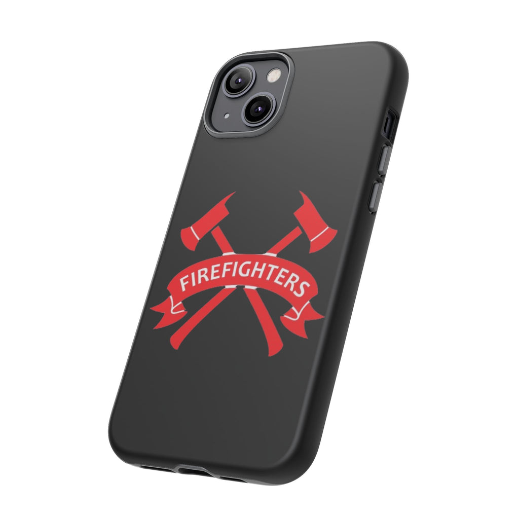 Firefighters Tough Phone Case — Red Crossed Axes Design