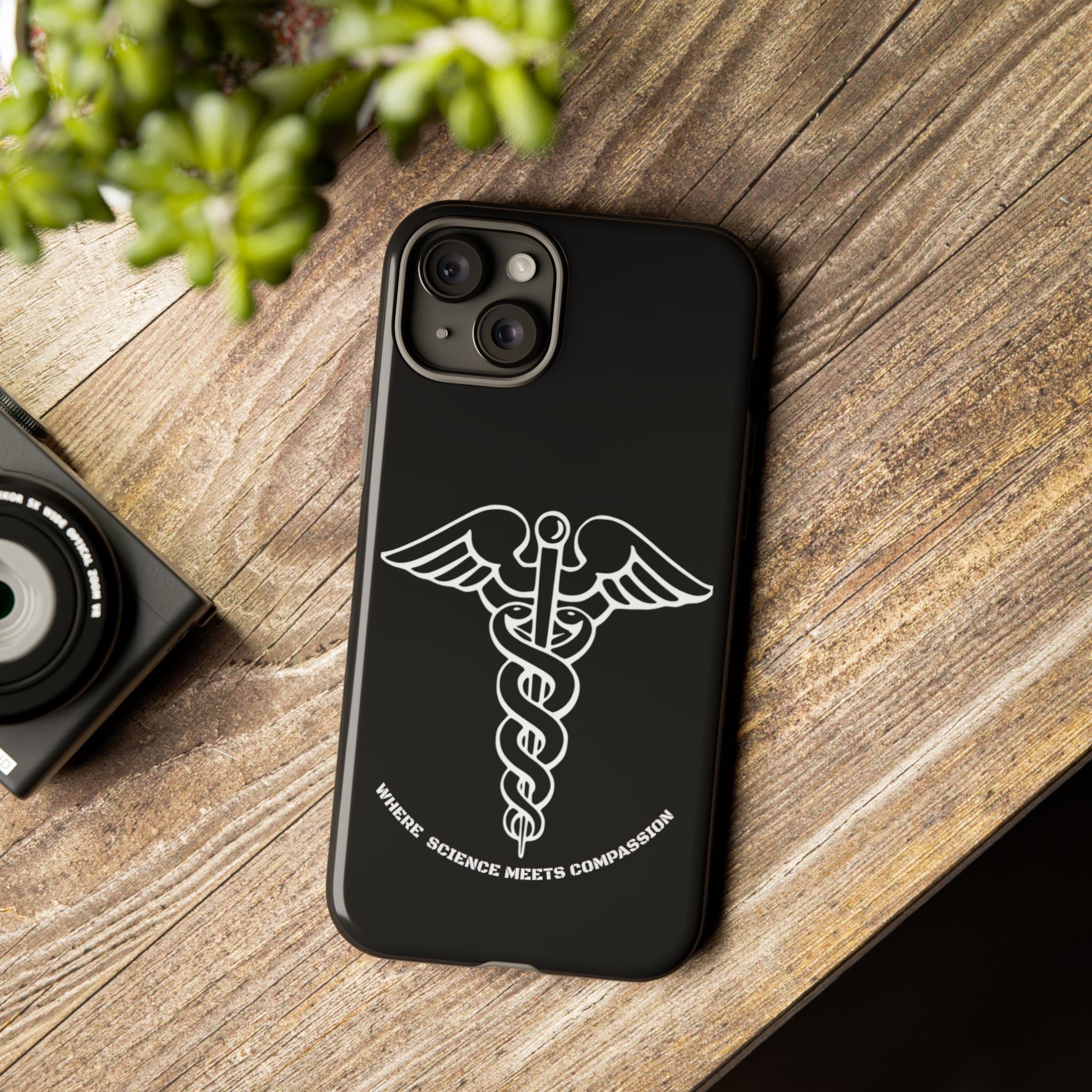 Medical Caduceus Phone Case — "Where Science Meets Compassion" Protective iPhone Cover