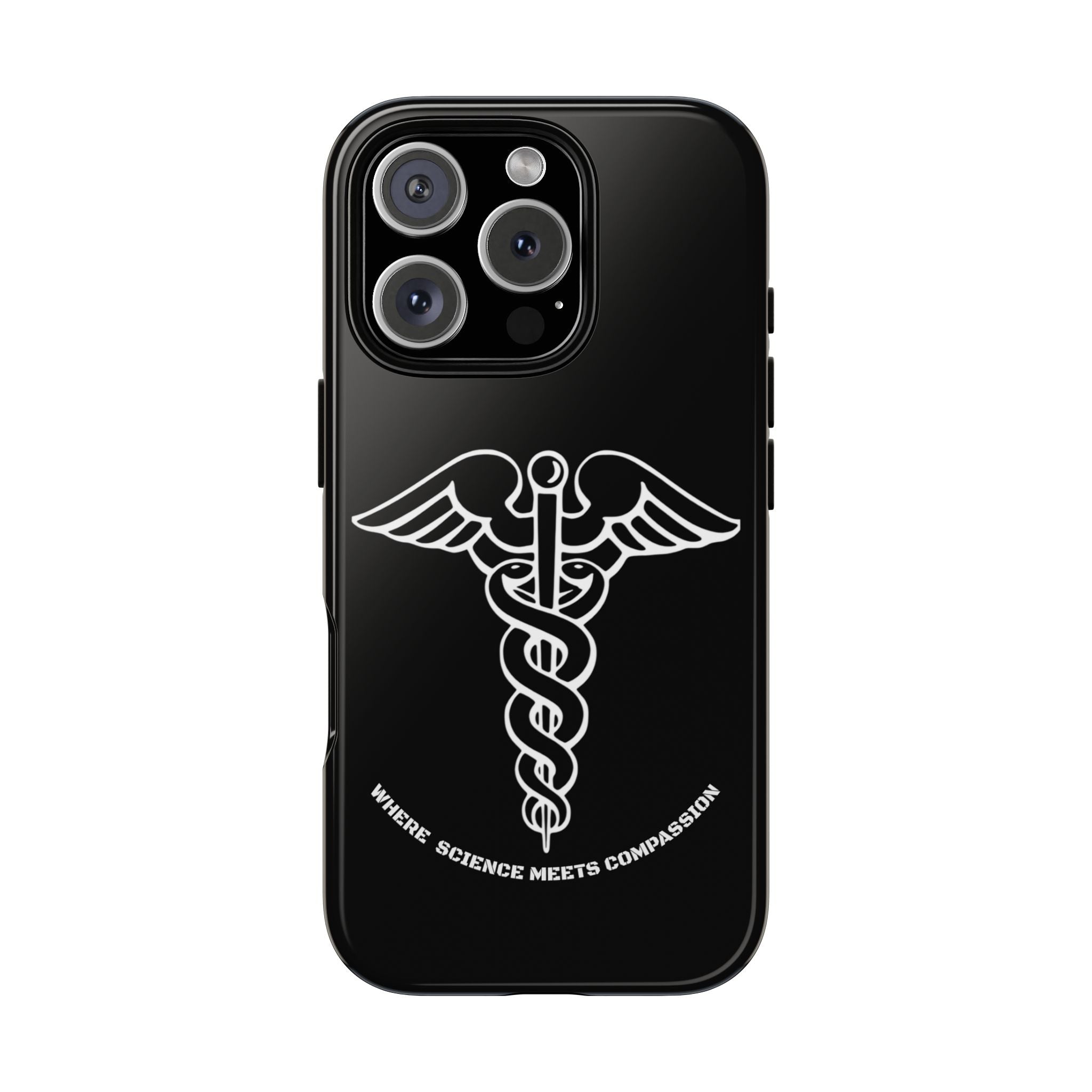 Medical Caduceus Phone Case — "Where Science Meets Compassion" Protective iPhone Cover