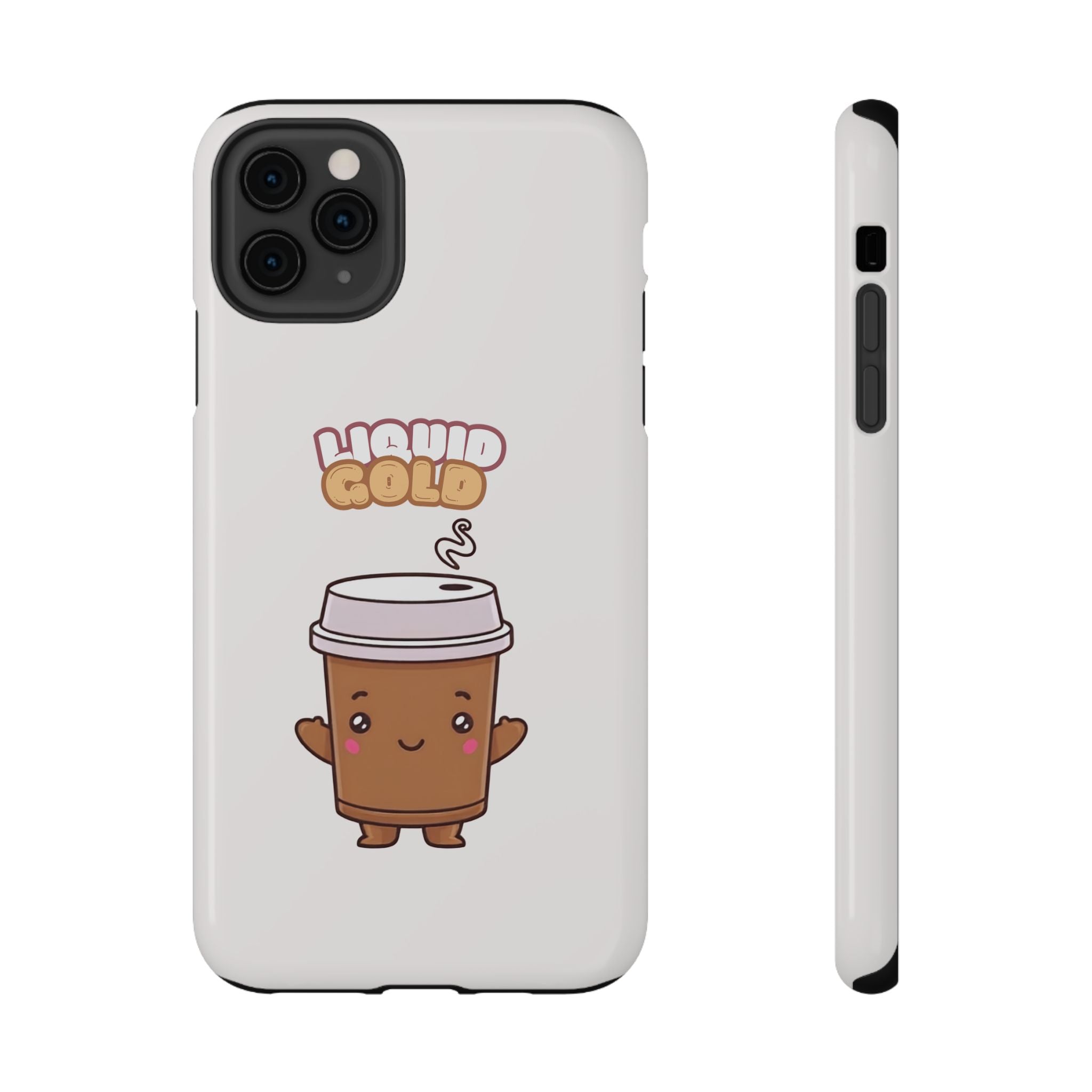 Coffee Cup Phone Case – “Liquid Gold” Cute Kawaii Espresso Impact-Resistant Case