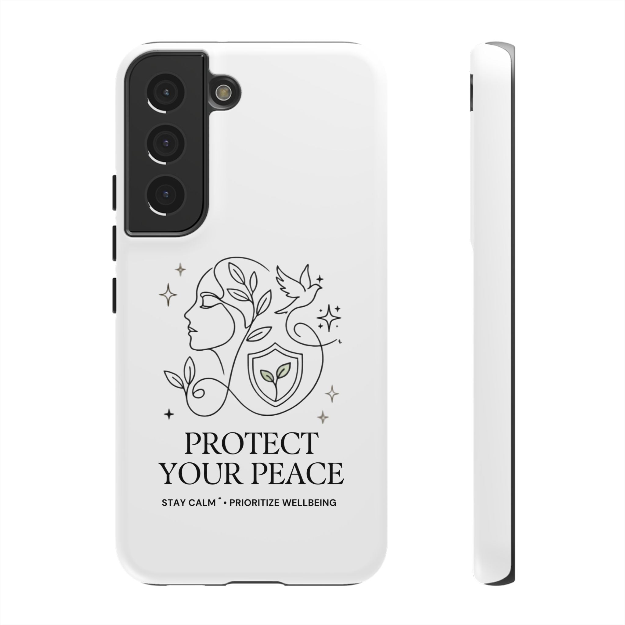 Protect Your Peace Phone Case – Minimalist Wellness iPhone Cover