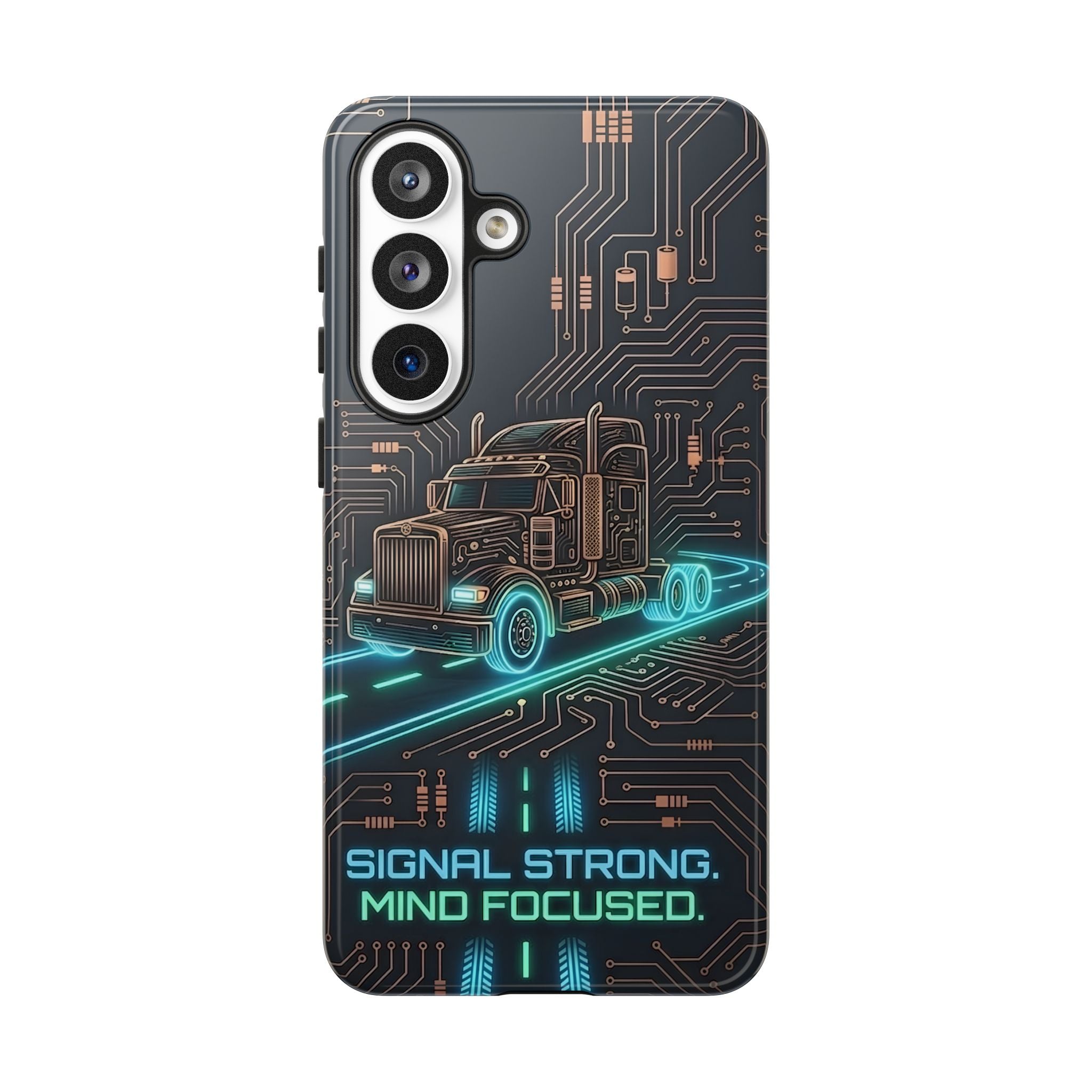 Truck Driver Gamer Phone Case — “Real Life. No Pause Button.”
