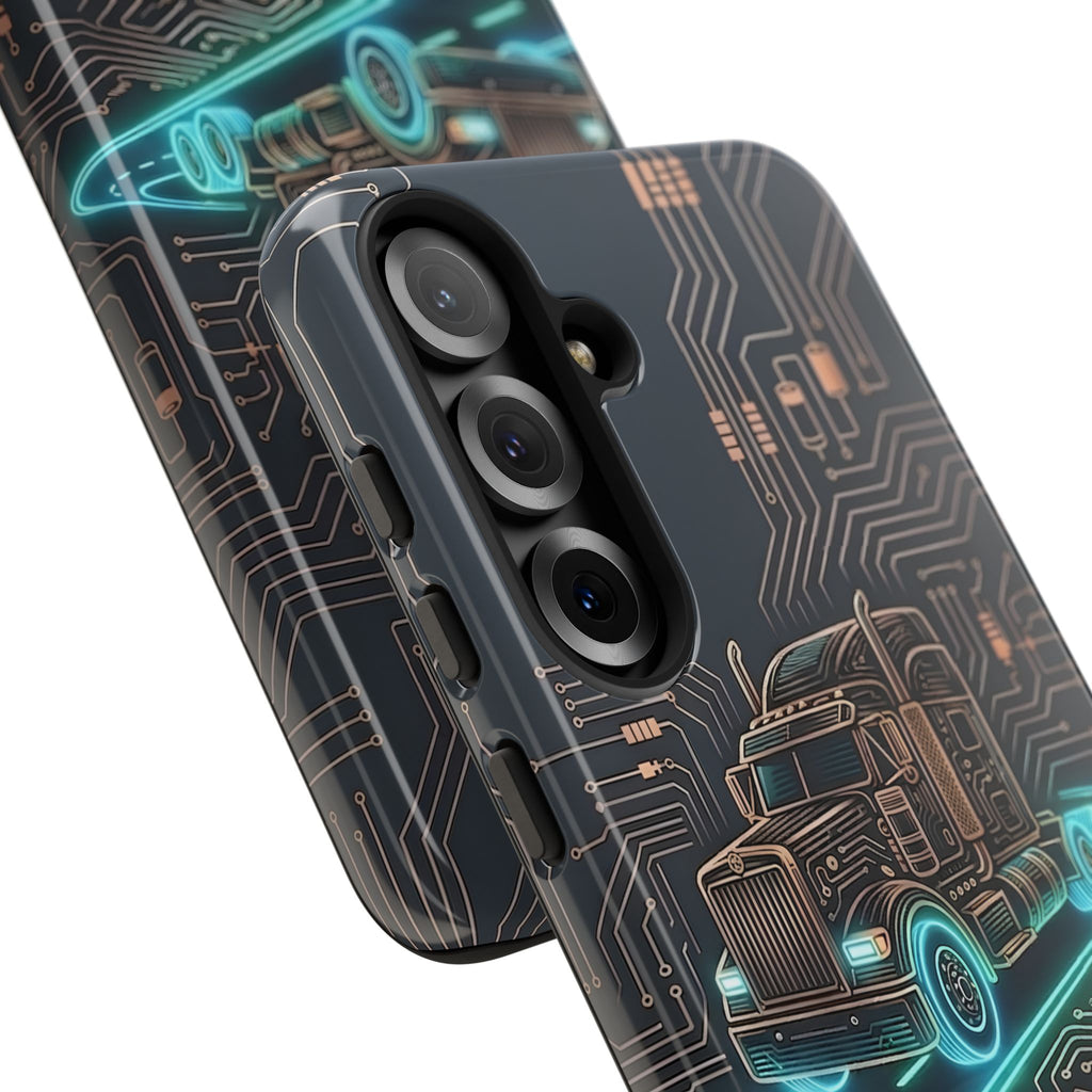 Truck Driver Gamer Phone Case — “Real Life. No Pause Button.”