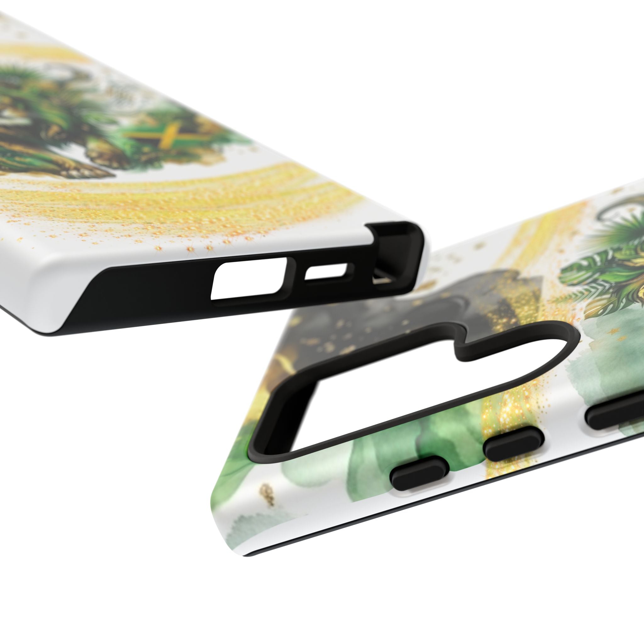 Reggae Lion Phone Case — Jamaican Flag Rasta Art Tough Phone Cover