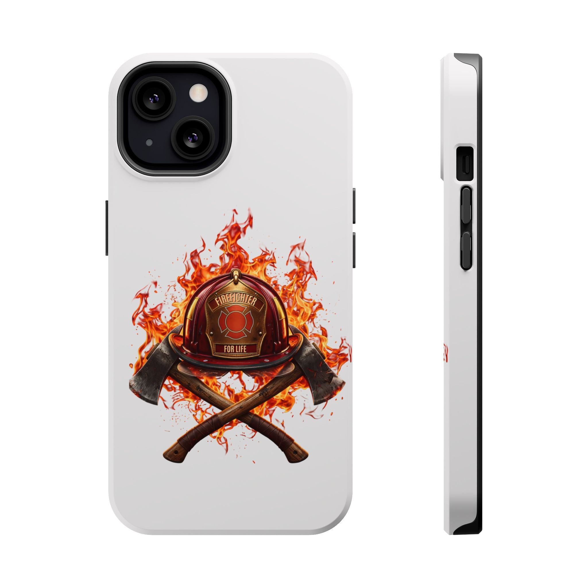 Firefighter Helmet Flames Phone Case — Station 117 Magnetic Impact-Resistant Case