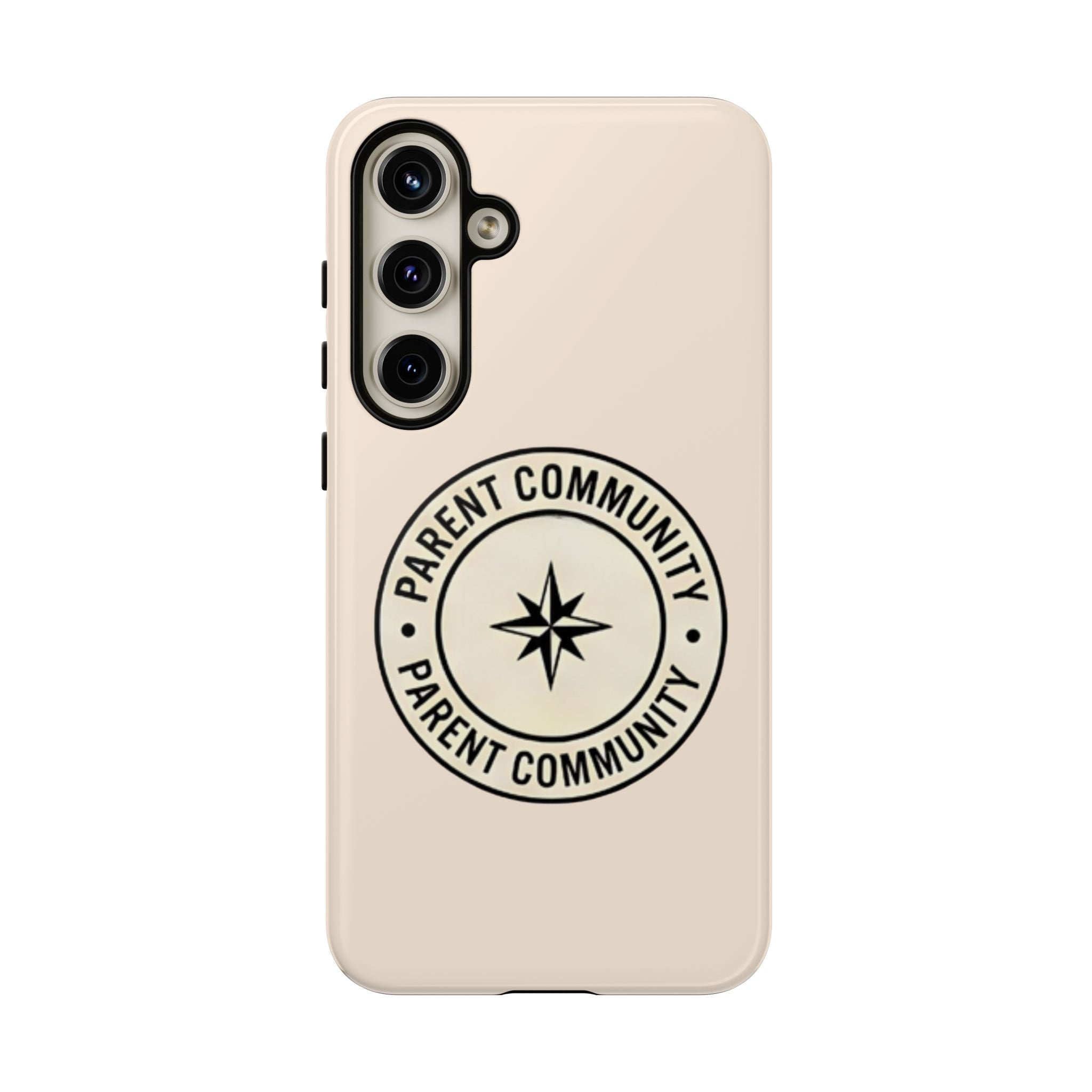 Parent Community Tough Phone Case — Durable Compass Logo Protective Cover