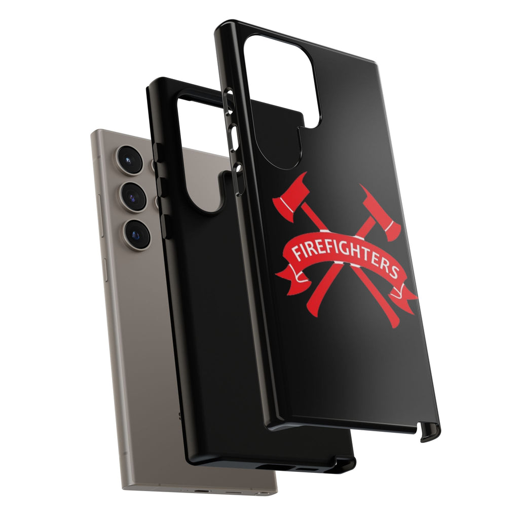 Firefighters Tough Phone Case — Red Crossed Axes Design