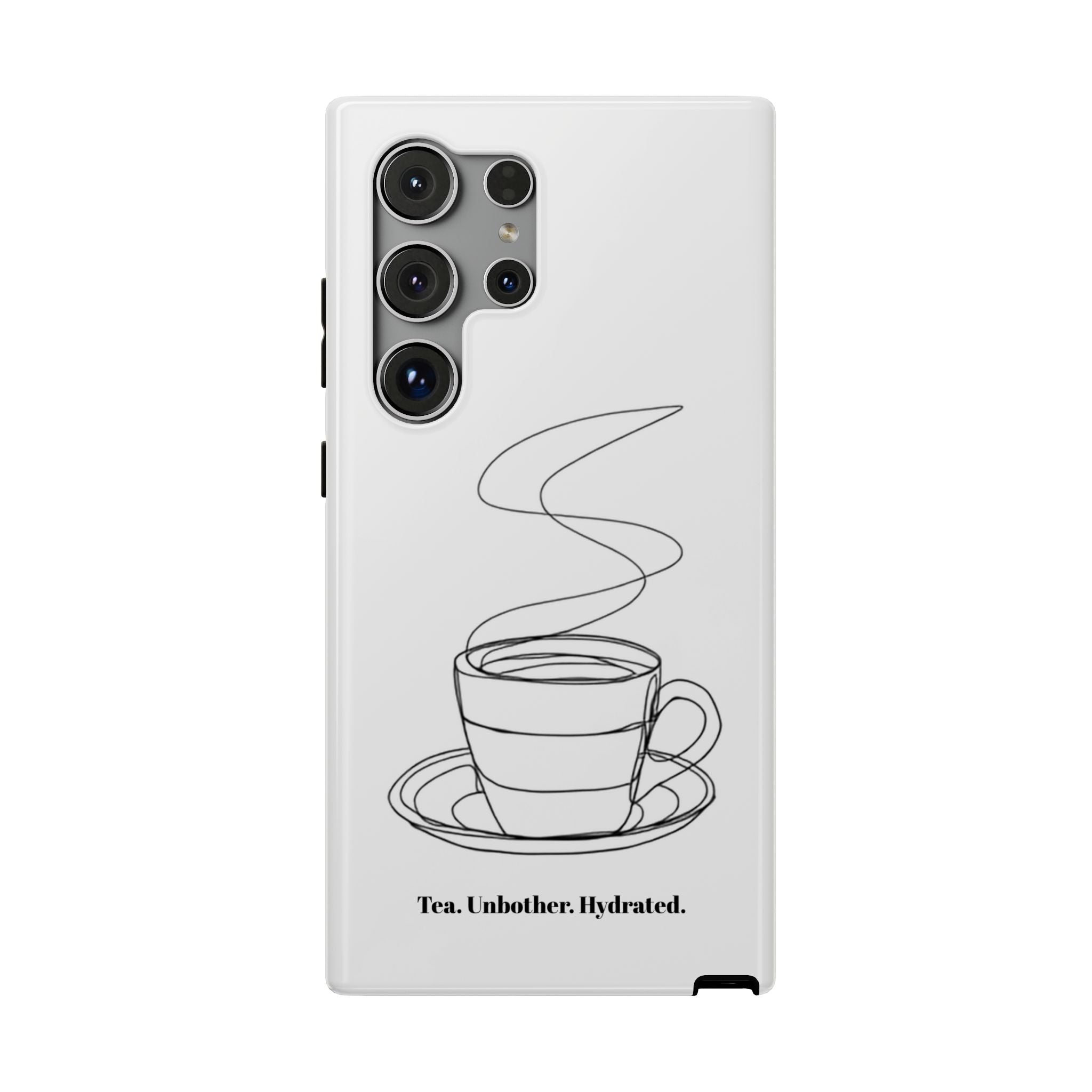 Tea Unbothered Hydrated Phone Case — Impact-Resistant