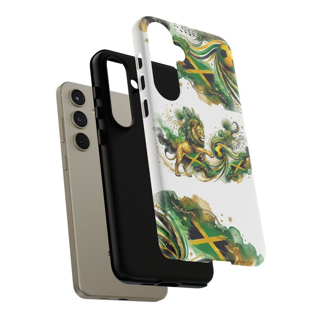 Jamaica Lion Phone Case — Jamaican Flag Rasta Protective Tough Case