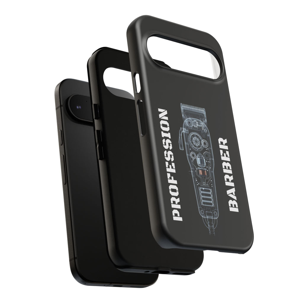 Barber Clip Cord X‑Ray Tough Phone Case – Professional Barber Gift