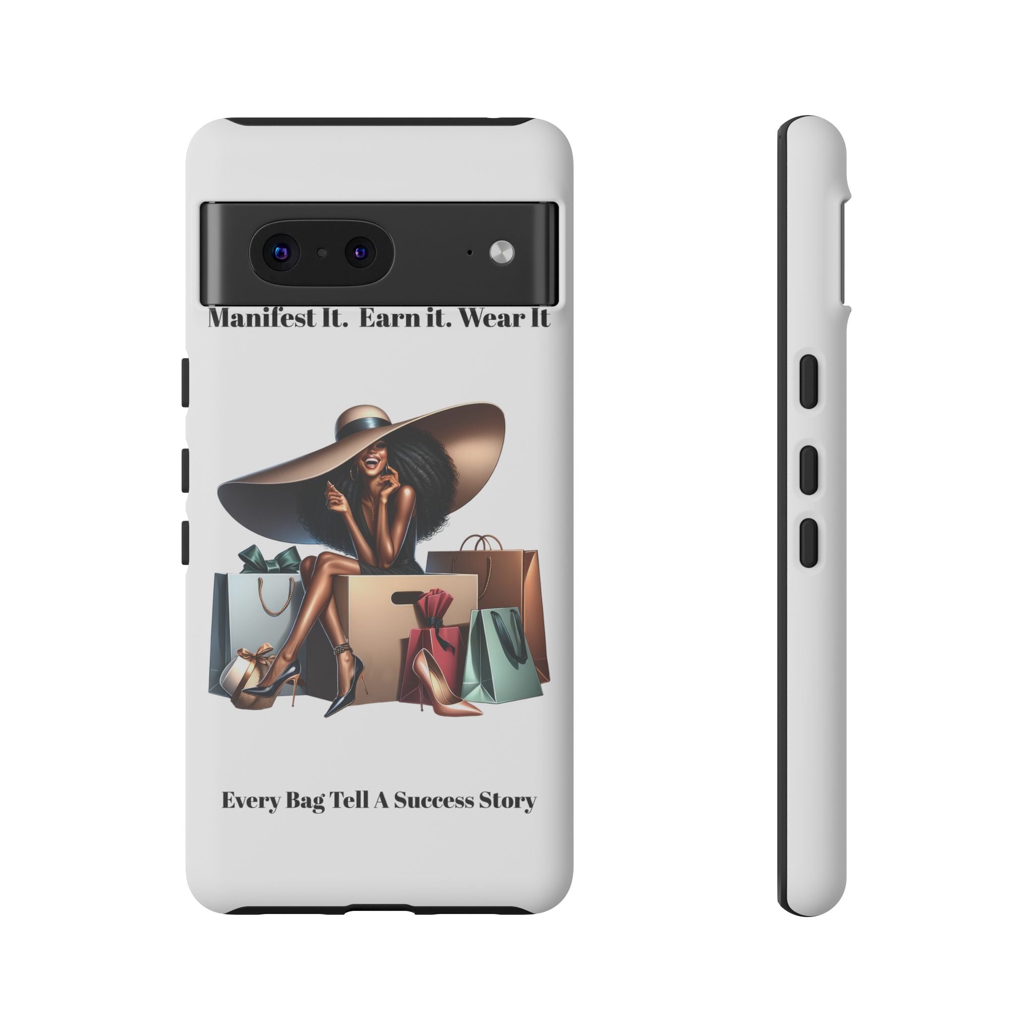 Phone Case - "Manifest It. Earn It. Wear It." Chic Shopper Design