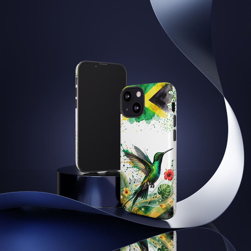 Hummingbird Jamaica Tough Phone Case – Tropical Floral Protective Cover