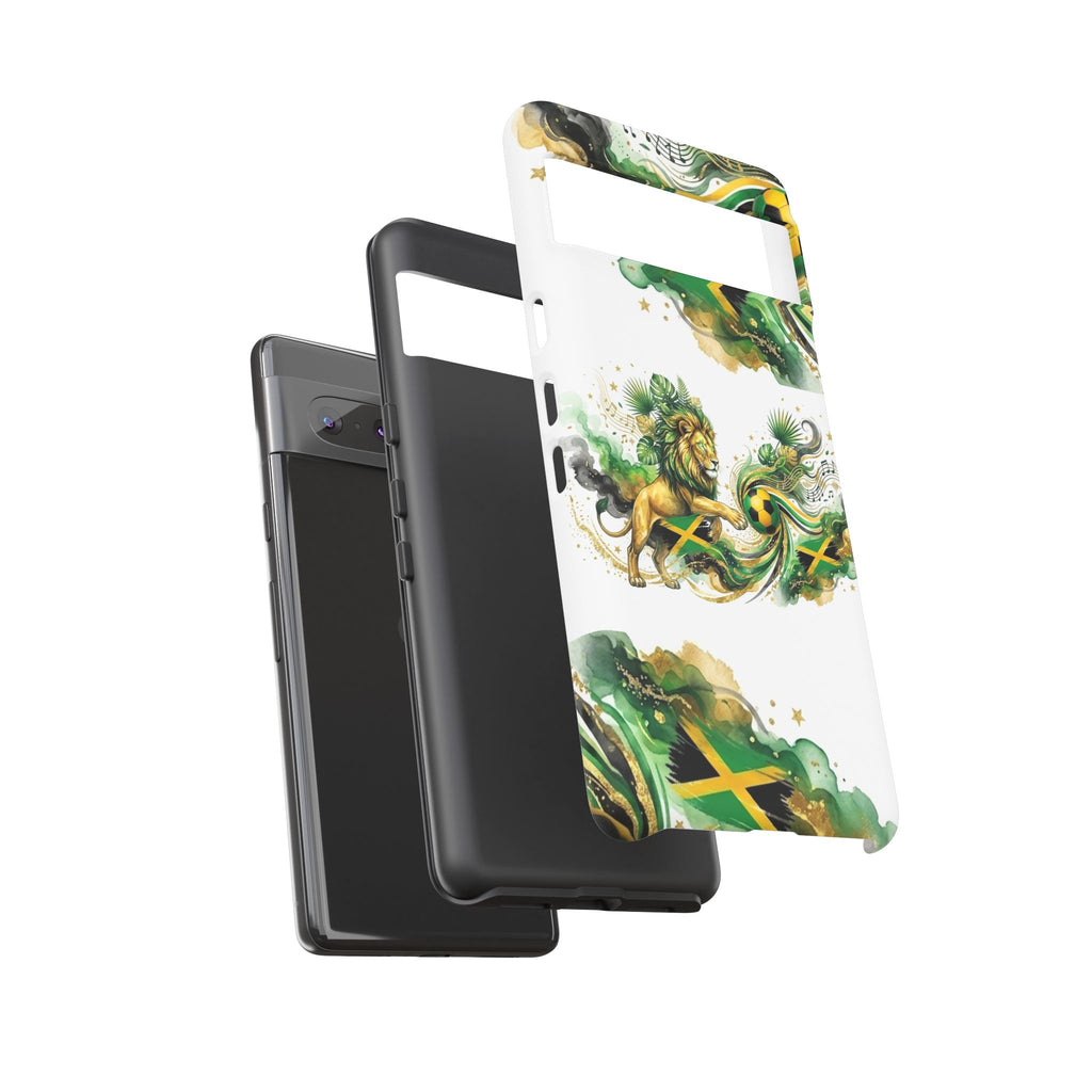 Jamaica Lion Phone Case — Jamaican Flag Rasta Protective Tough Case