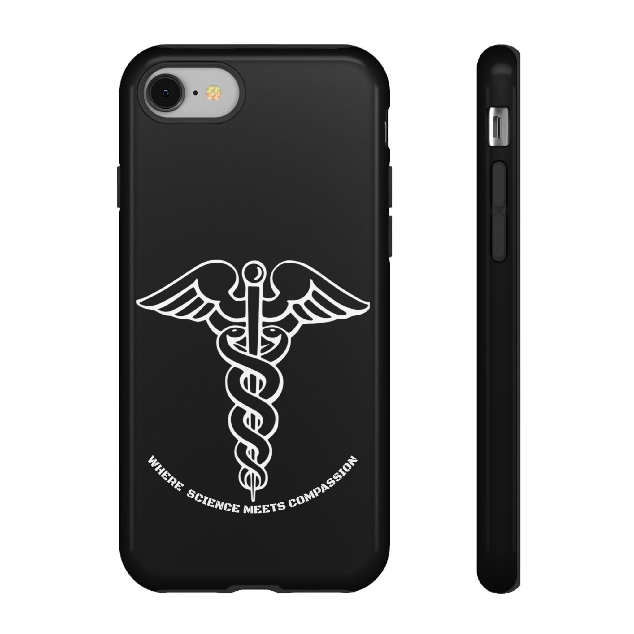 Medical Caduceus Phone Case — "Where Science Meets Compassion" Protective iPhone Cover