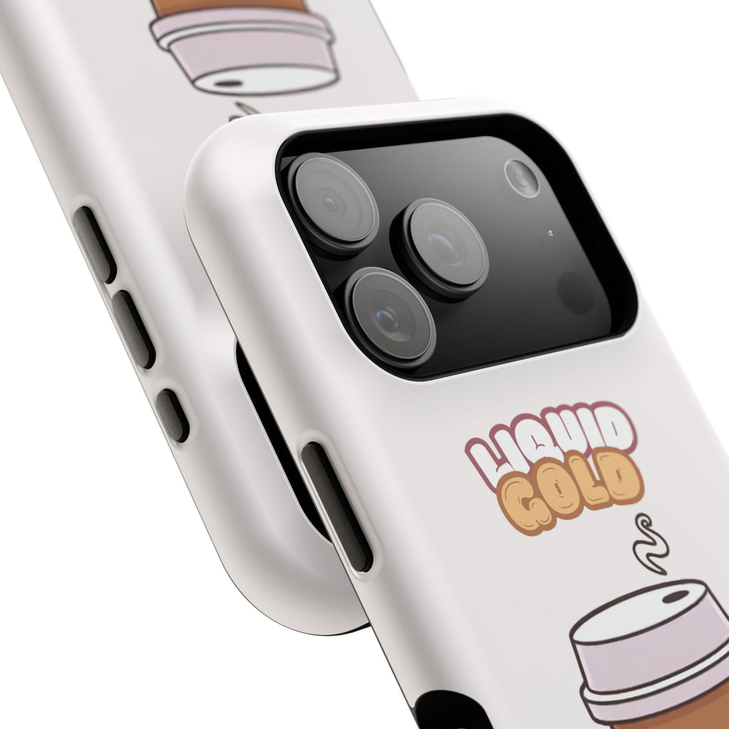 Coffee Cup Phone Case – “Liquid Gold” Cute Kawaii Espresso Impact-Resistant Case