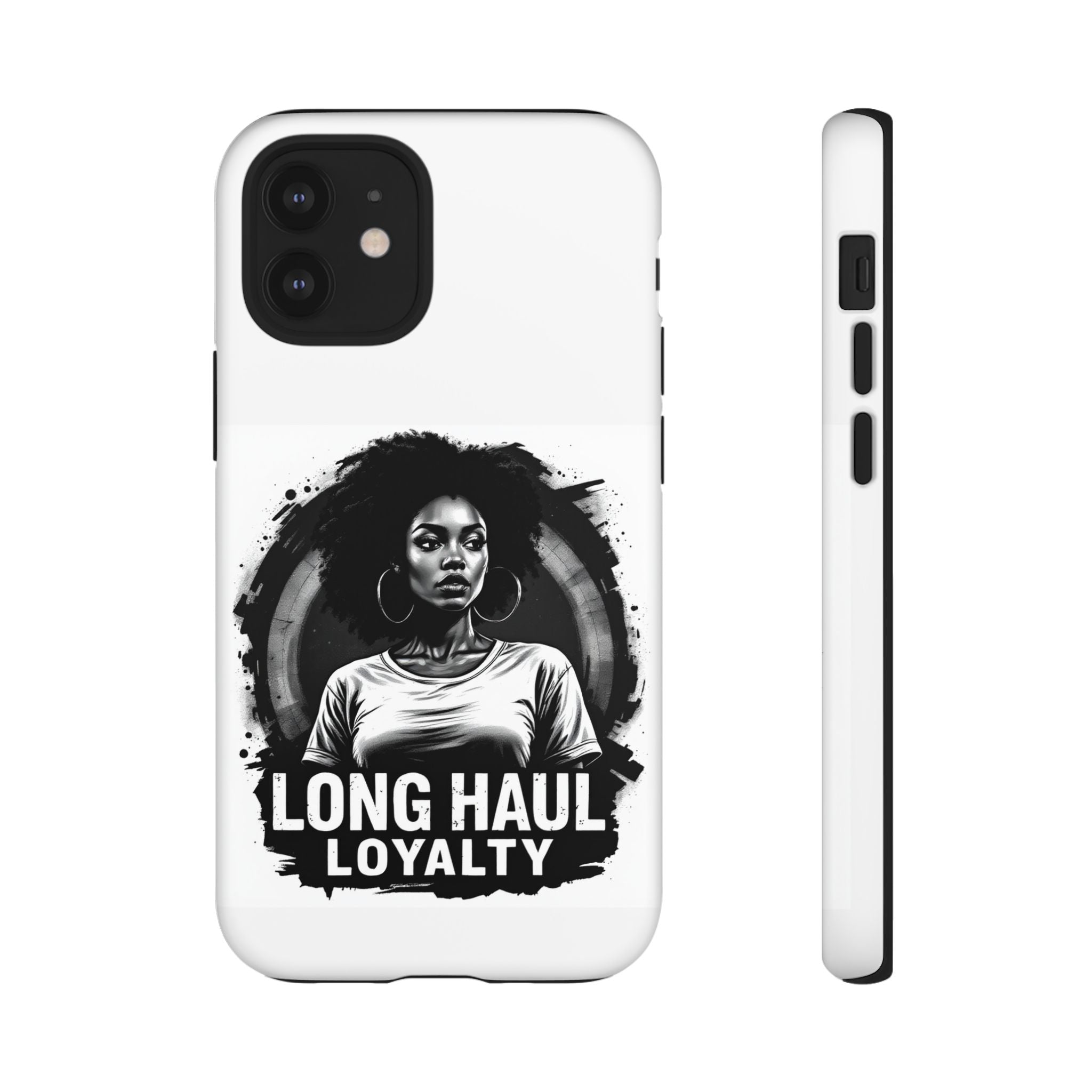 Phone Case — "Long Haul Loyalty" Black & White Portrait Protective Case