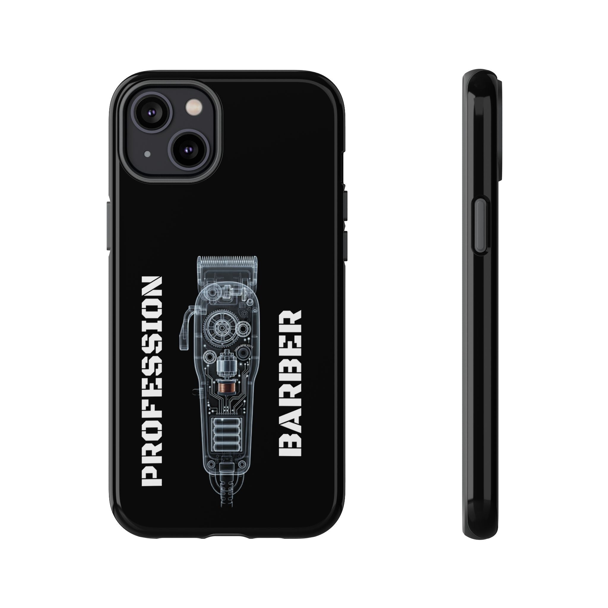 Barber Clip Cord X‑Ray Tough Phone Case – Professional Barber Gift