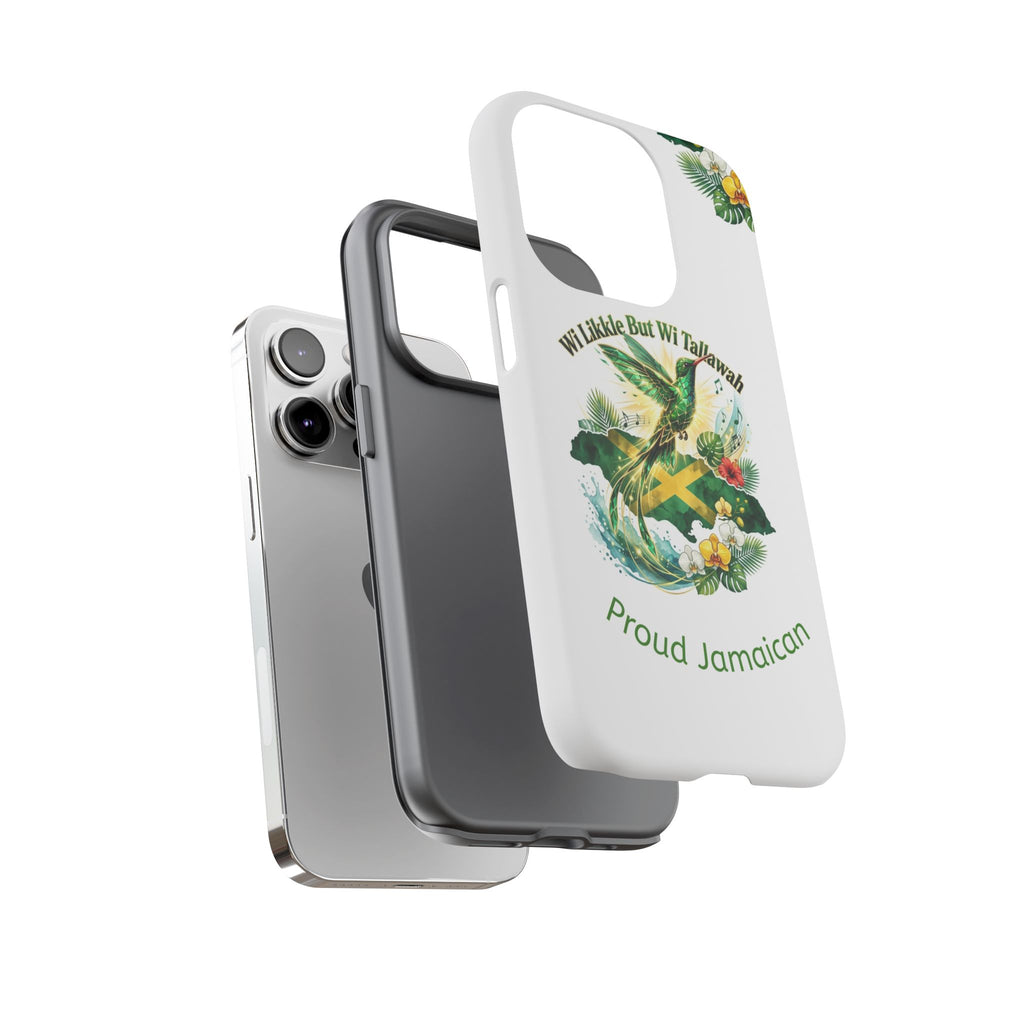 Jamaica Hummingbird Phone Case — “Wi Likkle But Wi Tallawah” Tropical Protective Cover