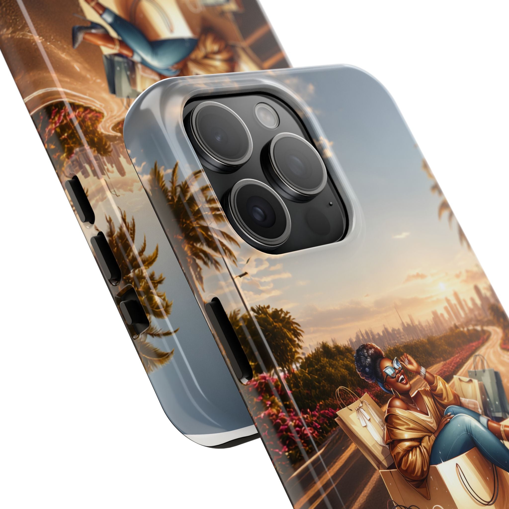 Sunset Roadtrip Tough Phone Case — Relaxed Traveler Design
