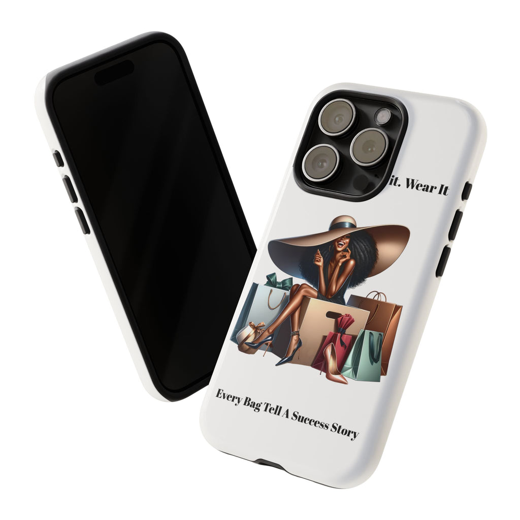 Phone Case - "Manifest It. Earn It. Wear It." Chic Shopper Design