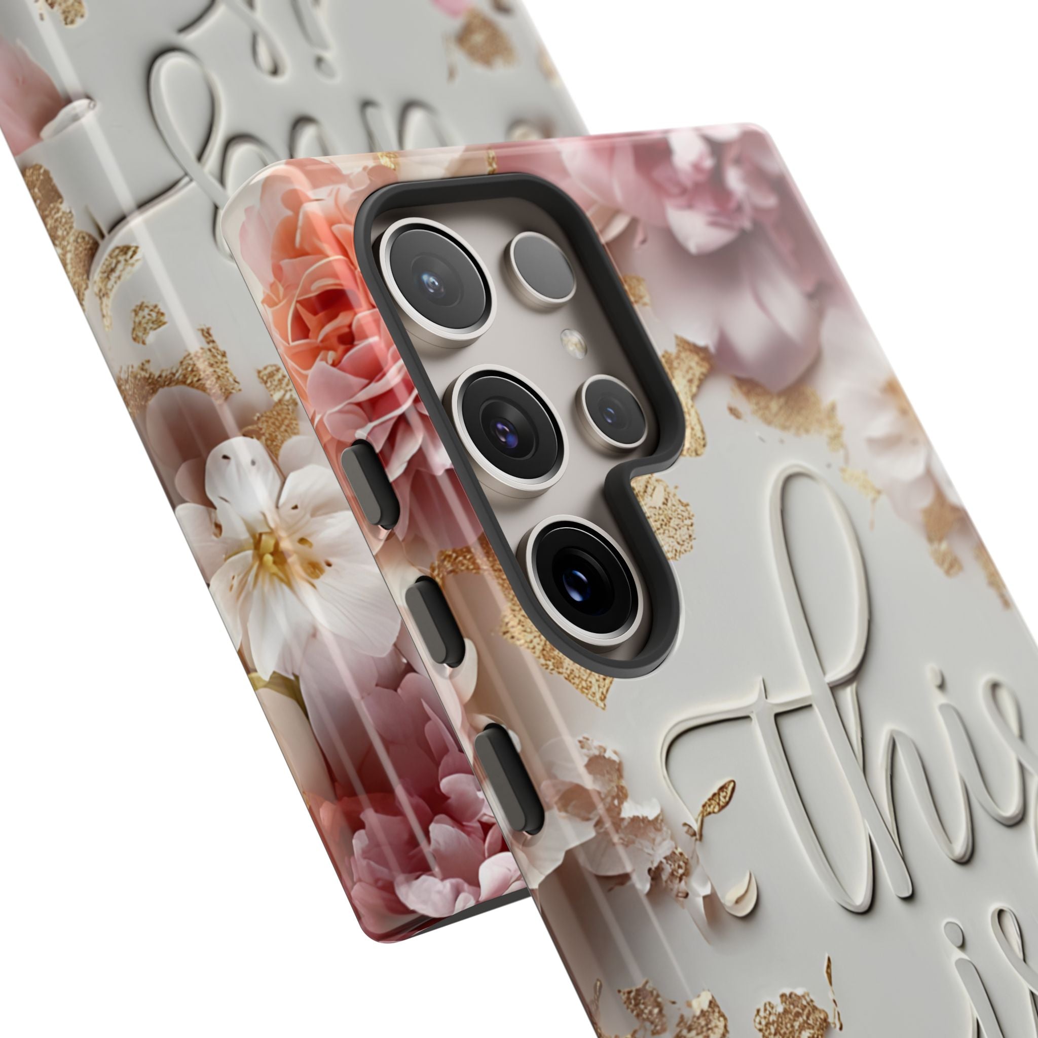 Phone Case — "This Is Me" Floral Tough Case