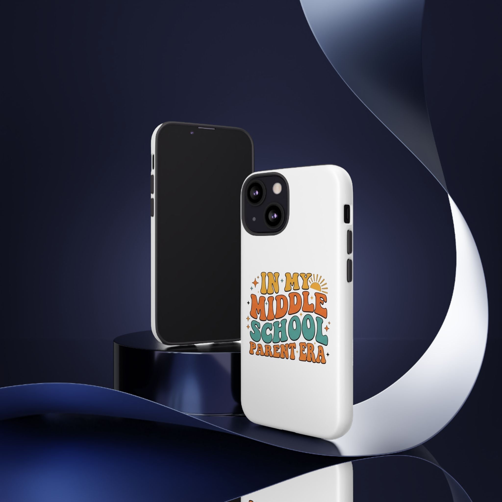 Middle School Parent Phone Case — "In My Middle School Parent Era" Retro Design