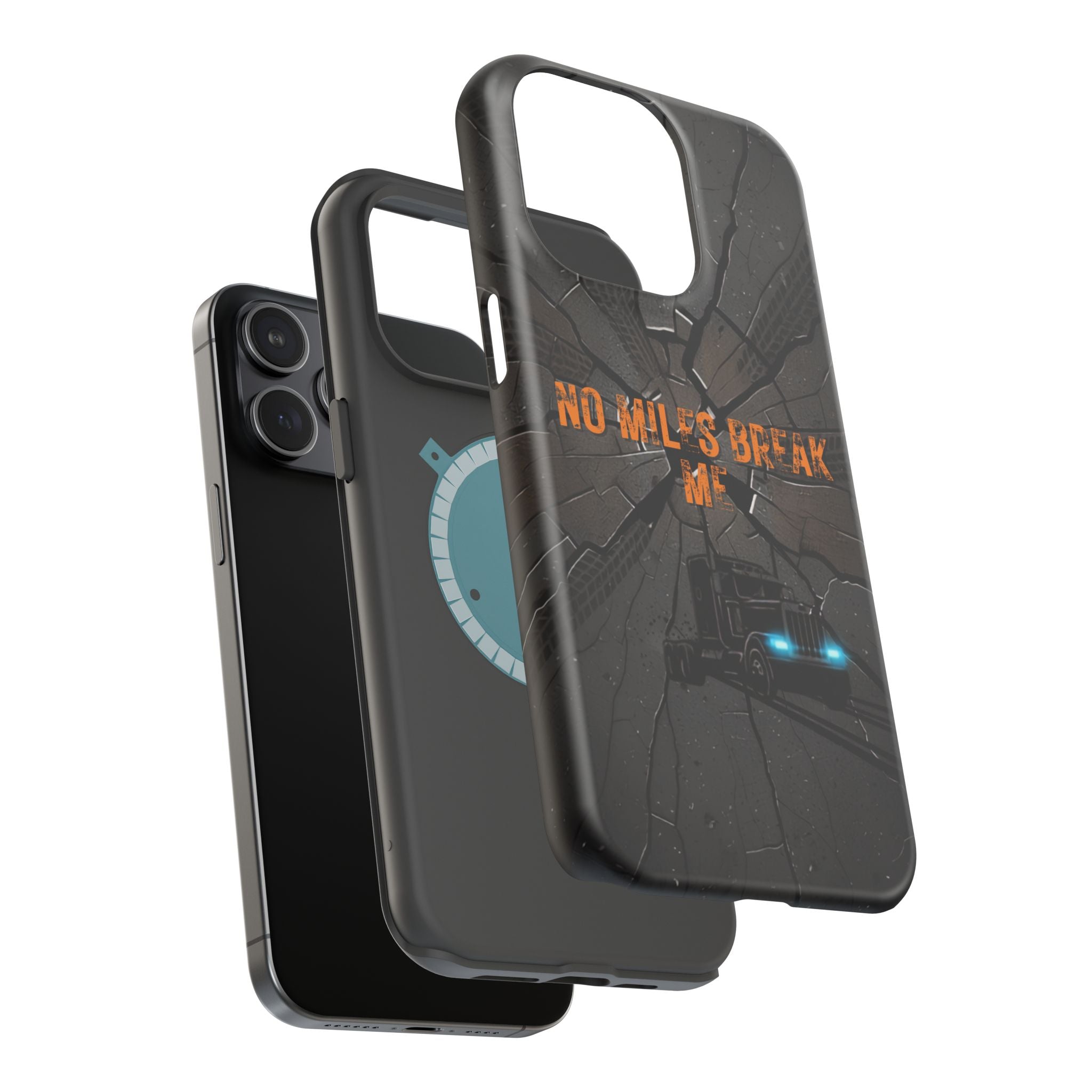 Phone Case — Fiery Semi Truck Magnetic Impact-Resistant Case